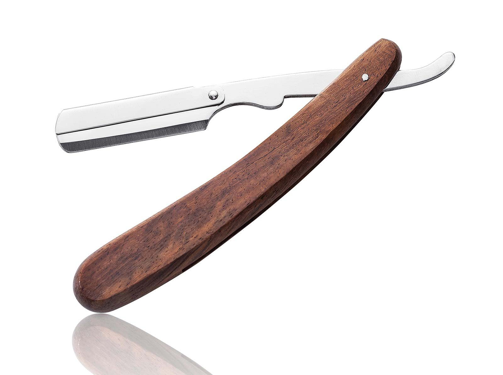 Holzgriff Inox, Wechselklinge mit Koskaderm Classic Englischer Rasiermesser Rasiermesser
