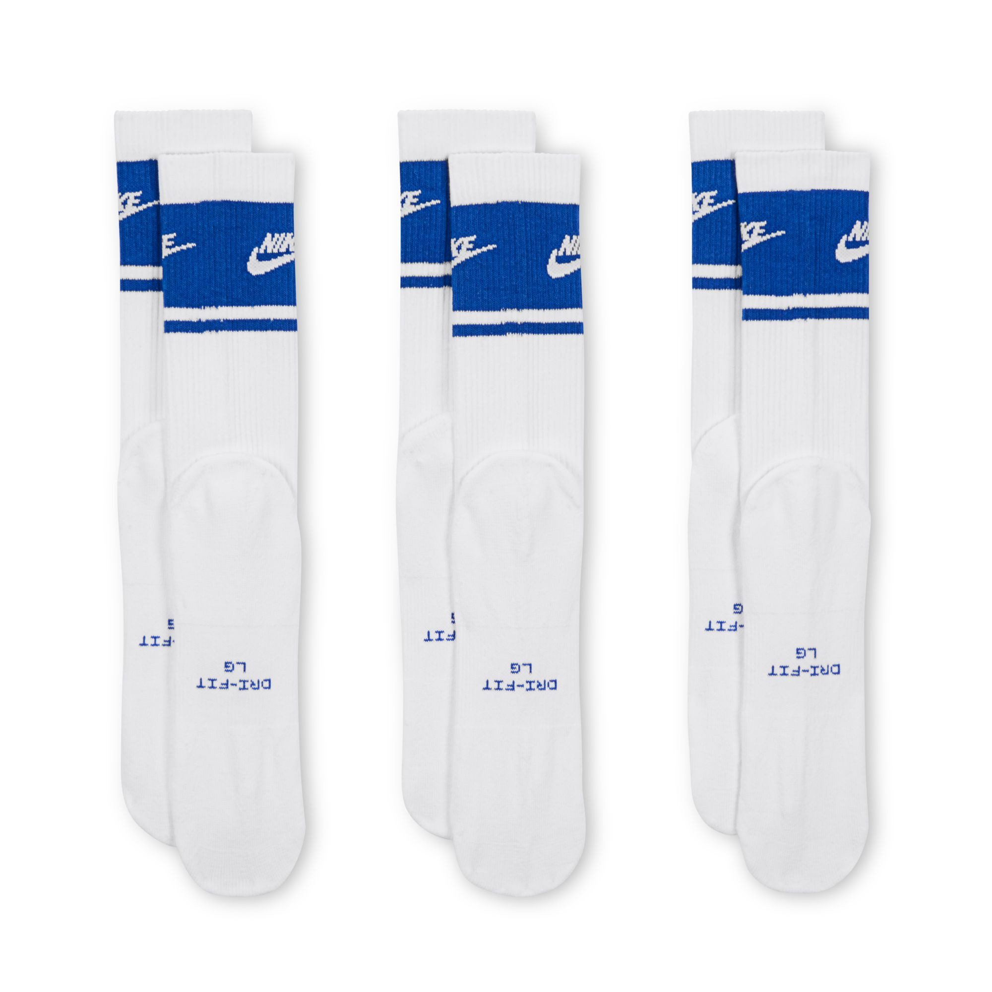 Nike Sportsocken U NK ED ELVD CRW 3P FTA ST-144 für sportliche Aktivitäten, sportlicher Stil