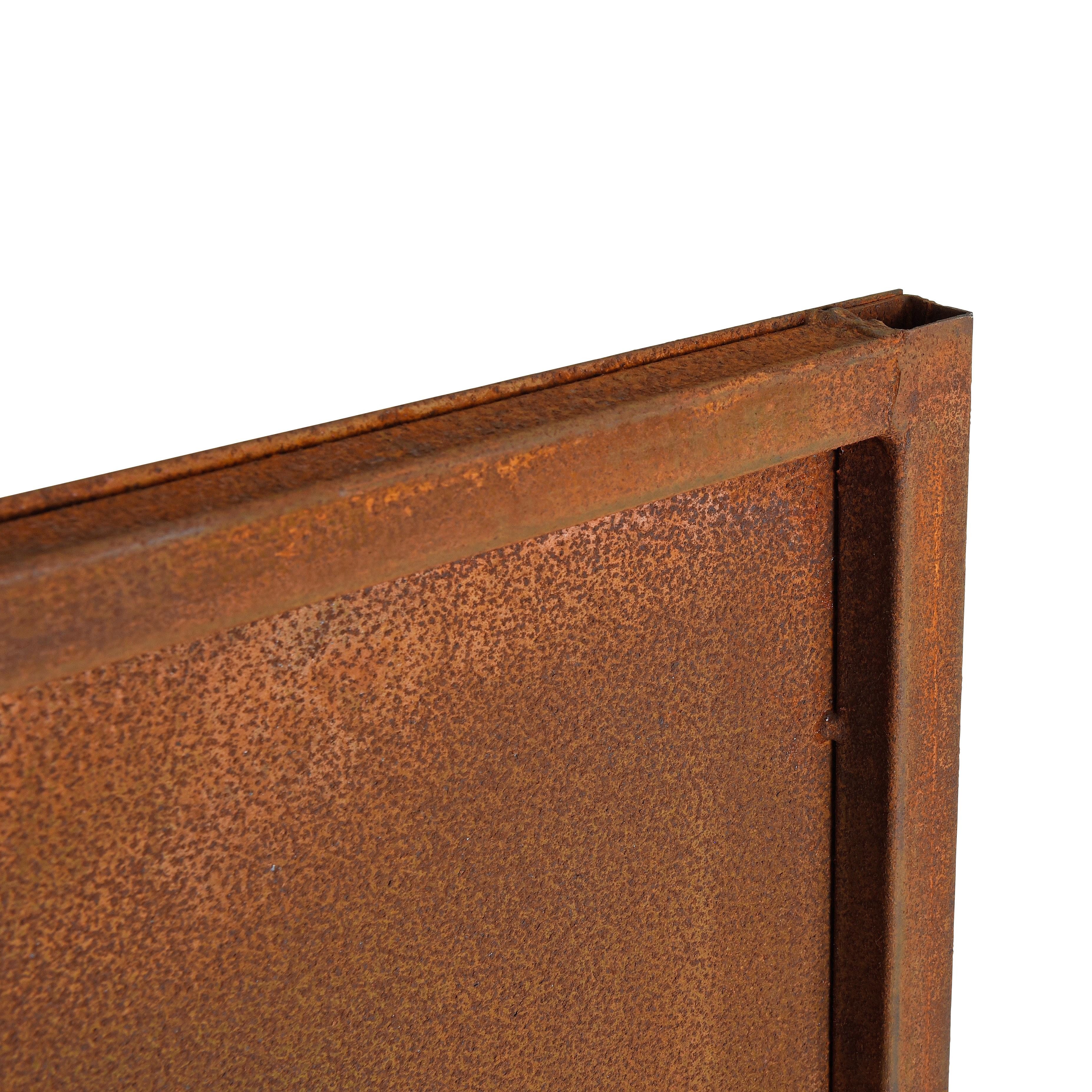 ESTEXO Sichtschutzelement Metall Gartenzaun Sichtschutzwand 170 cm Edelrost Sichtschutz-Elemen – Bild 5 von 5