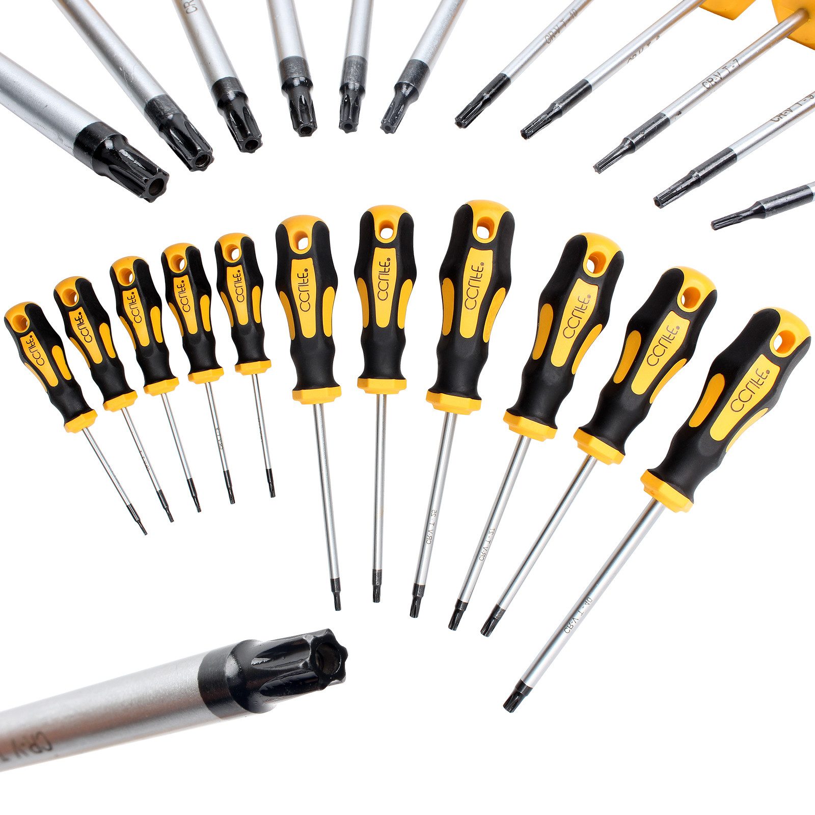 CCLIFE Schraubendreher Torx Schraubendreher Set TX magnetisch T6-T40, 11 Stück