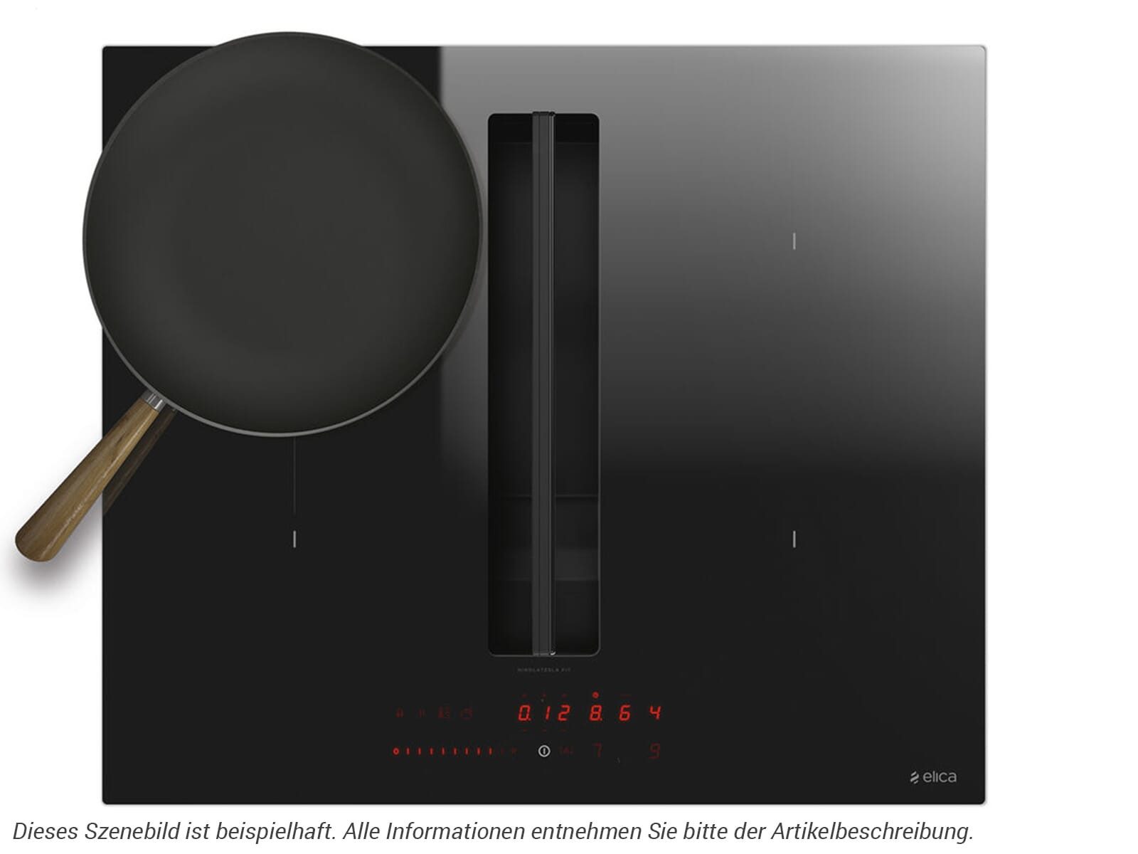 Elica Kochfeld mit Dunstabzug PRF0167053, Timer, TouchControl-Bedienung