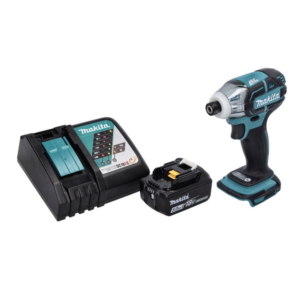 Makita Schlagschrauber Makita DTS 141 RT1 Akku Impulsschrauber 18 V 40 Nm 1/4" Brushless + 1x