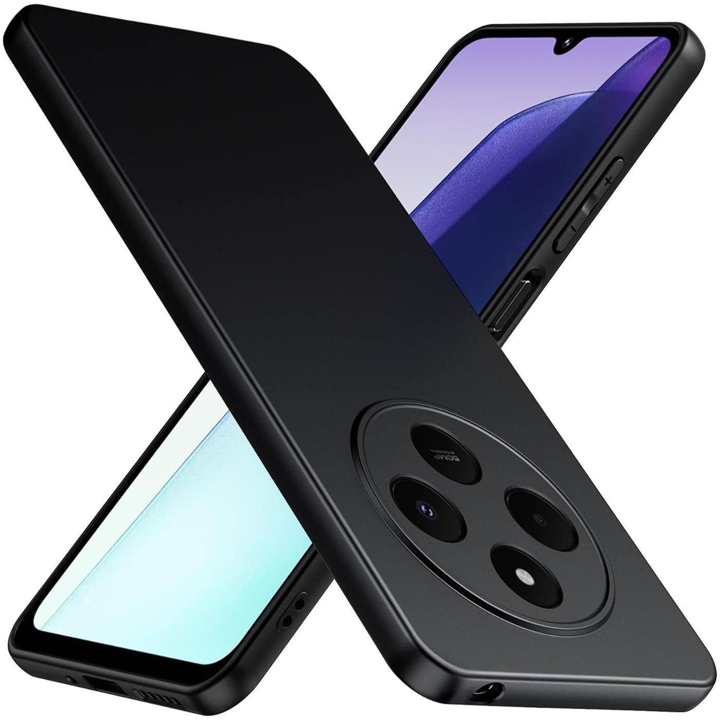 CoolGadget Handyhülle Black Series Handy Hülle für Xiaomi Redmi 14C 6,88 Zoll, Edle Silikon Schlicht Robust Schutzhülle für Xiaomi Redmi 14C Hülle