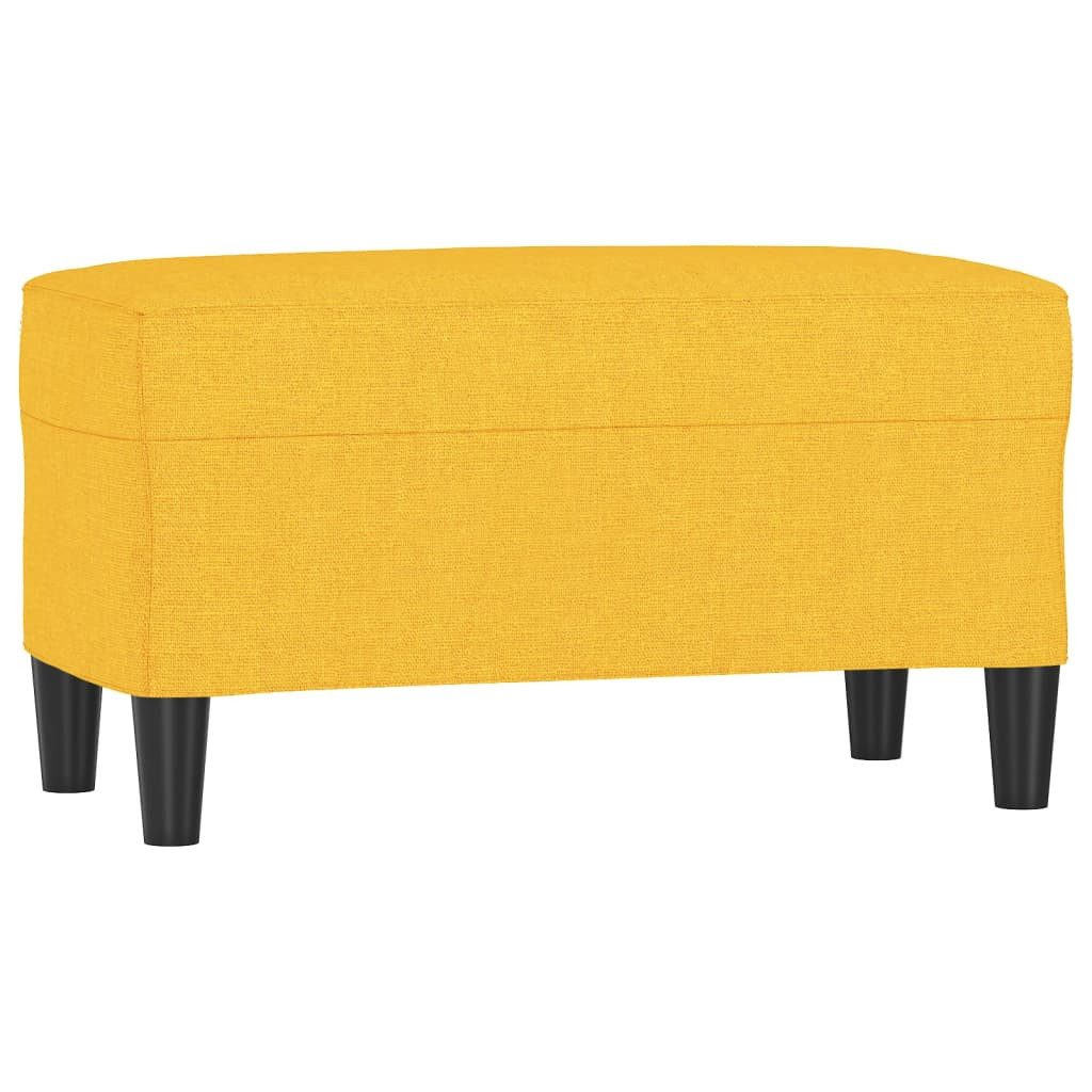 vidaXL Sitzbank Sitzbank Hellgelb 70x35x41 cm Stoff