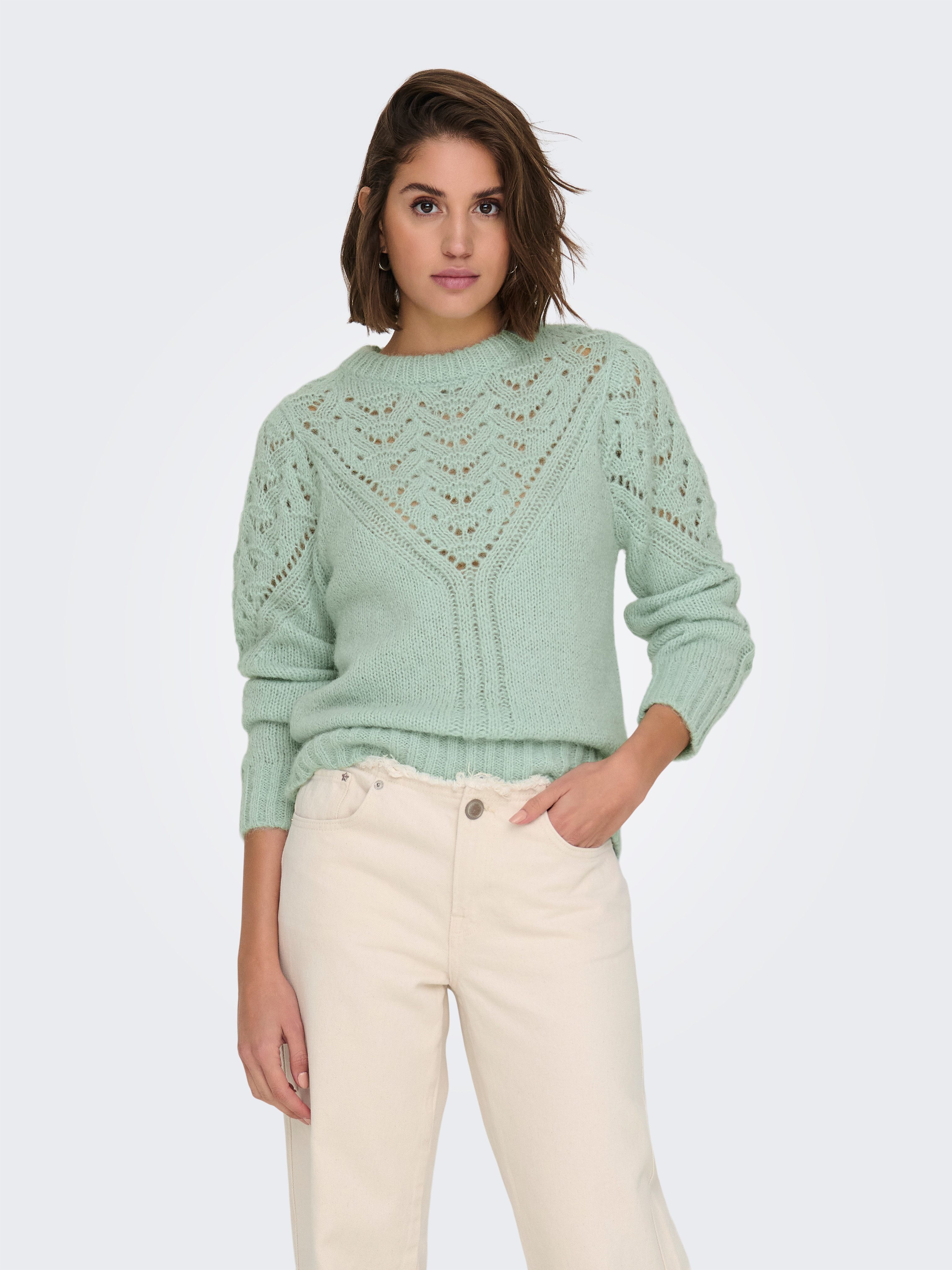 Rundhalspullover ONLALPINA L/S LIFE O-NECK CC KNT