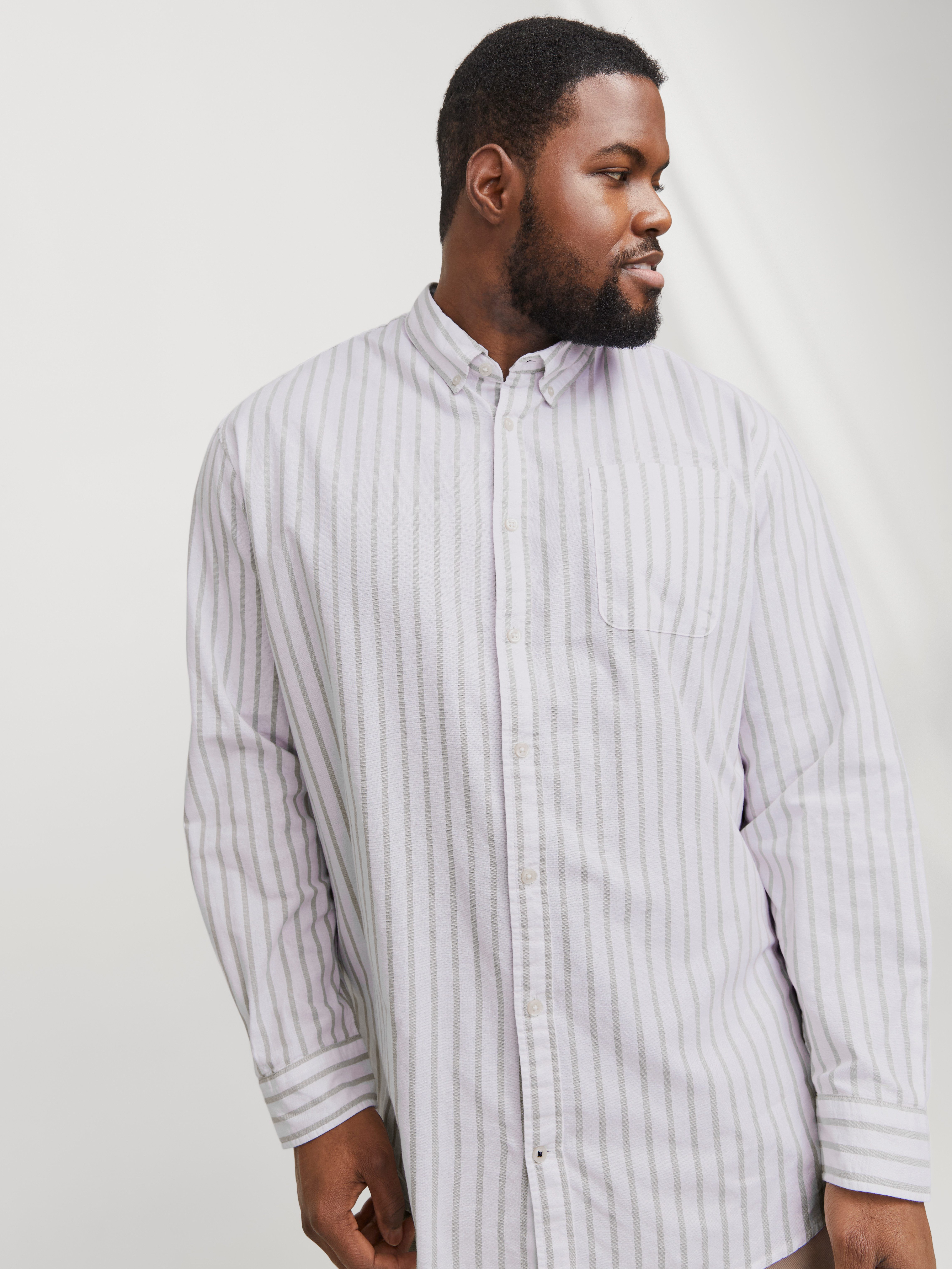 Jack & Jones PlusSize Langarmhemd JJEOXFORD SHIRT L/S S21 NOOS PLS mit Brus günstig online kaufen