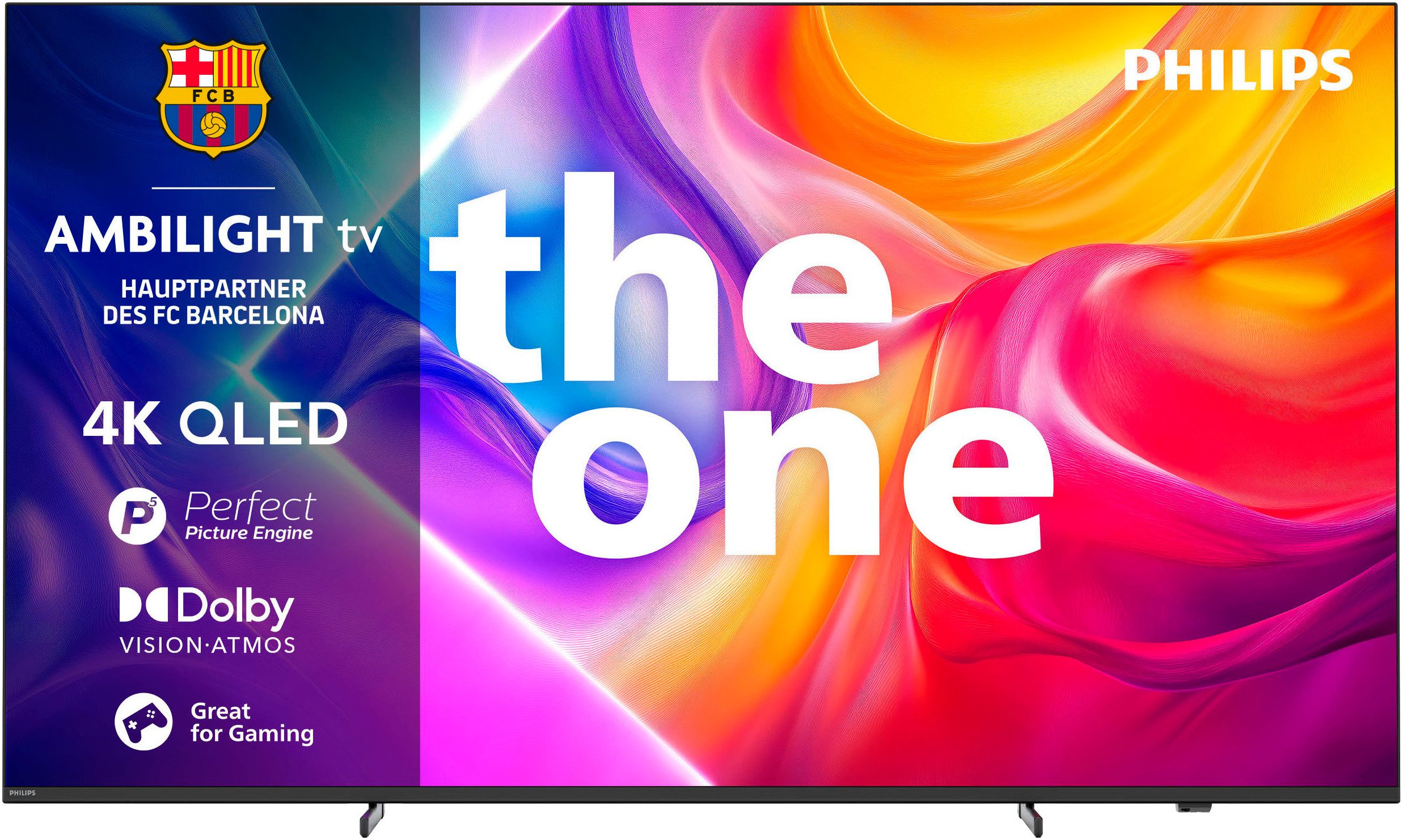 Philips PUS9000 The One 4K Ambilight TV mit 85 Zoll (216 cm, 85PUS9000/12, Dolby Vision, HDR10+, Dolby Atmos, 144Hz, Google TV)