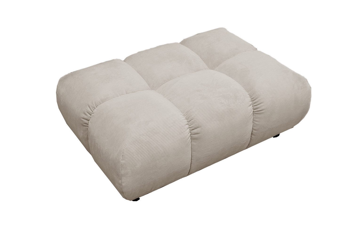 KAWOLA Hocker VIVIEN Luxuriöse Hockerbank - Bequem & Modern - Feincord, Eleganter Polsterhocker, Wohnzimmer, Rechteckig, 108x73 cm, Cord