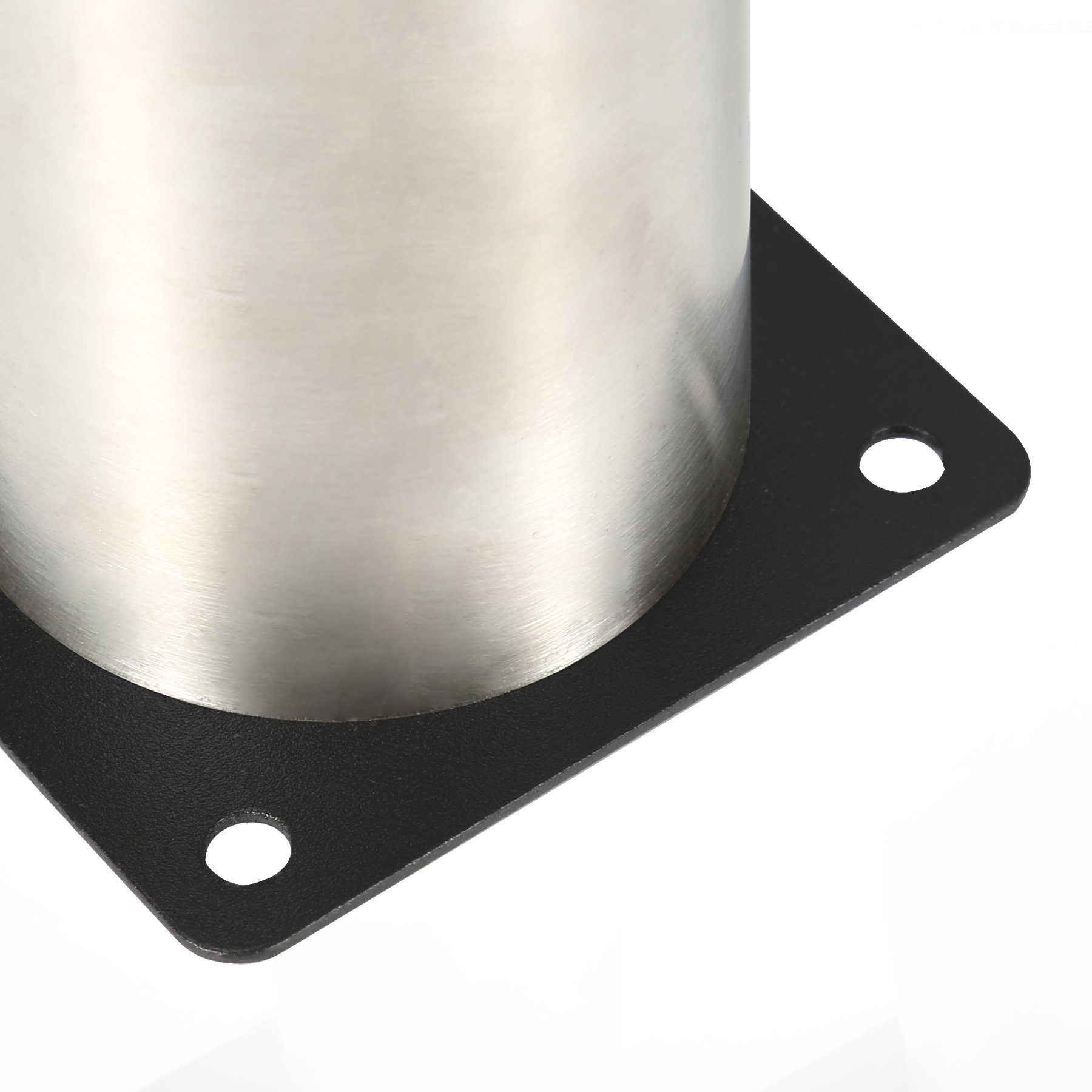 Clanmacy Möbelfuß Edelstahl Möbelfüße Tischbeine (4er Set), höhenverstellbar, Tragfähigkeit 250kg