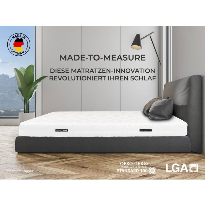 Kaltschaummatratze Mac Dreamy de Luxe machalke® 20 cm hoch revolutionäre Luxus-Wendematratze mit individuellen Liegezonen