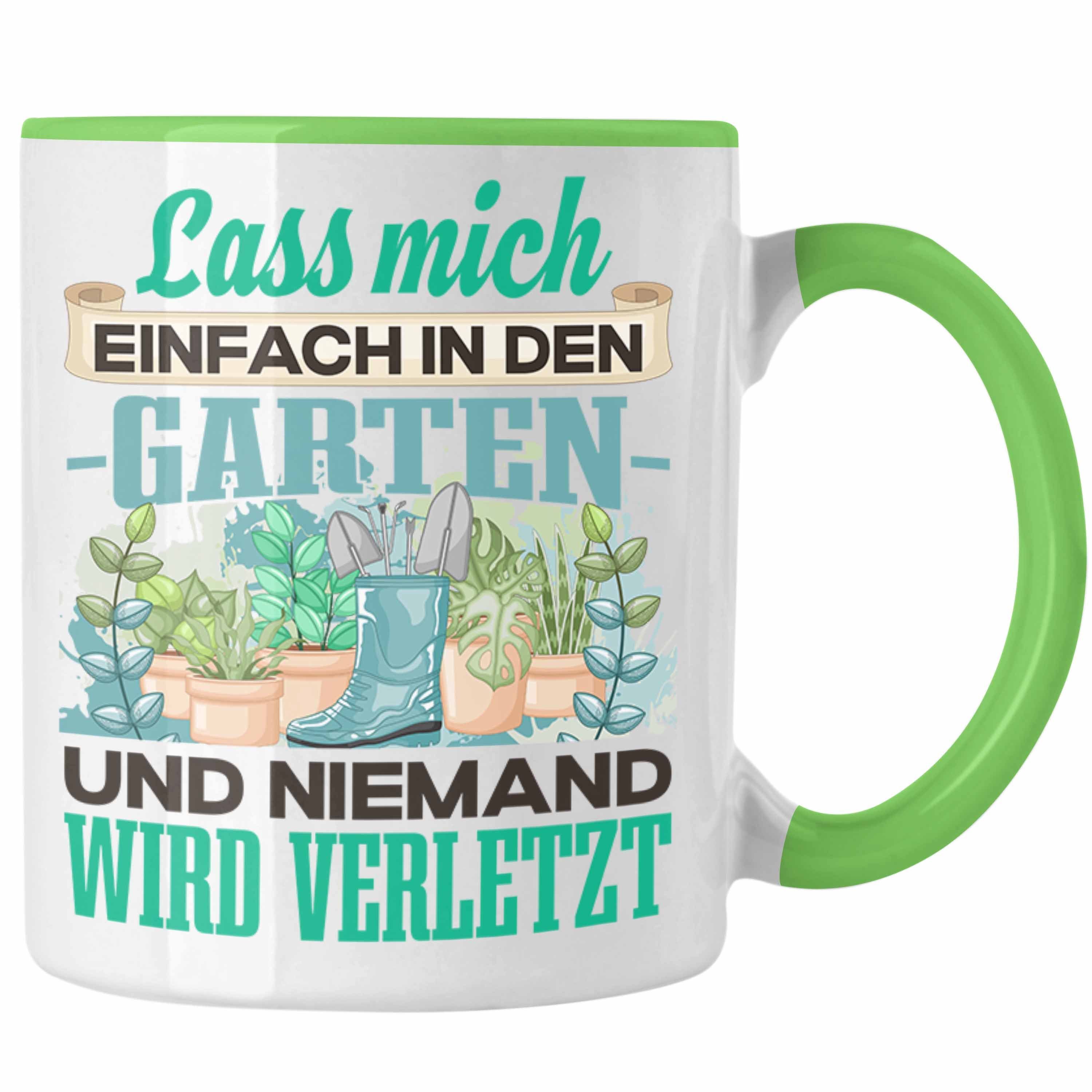 Trendation Tasse Trendation - Gärtner Tasse Geschenk Spruch Hobbygärtner Geschenkidee L Grün