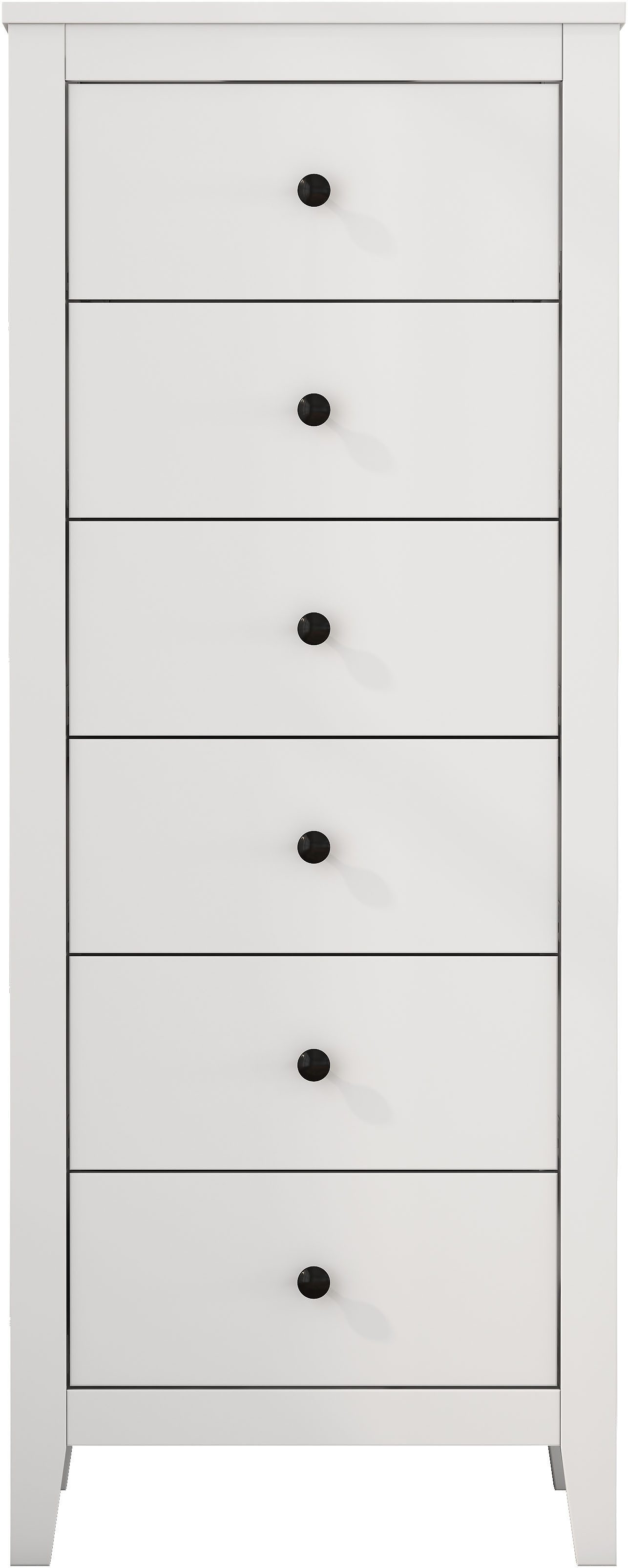 OTTO home Kombikommode Borkum Sideboard Anrichte mit 6 Schubladen Landhaus weiß (hochwertige Griffe aus Metall), Kommode Schrank Wäscheschrank mit 6 Schubladen