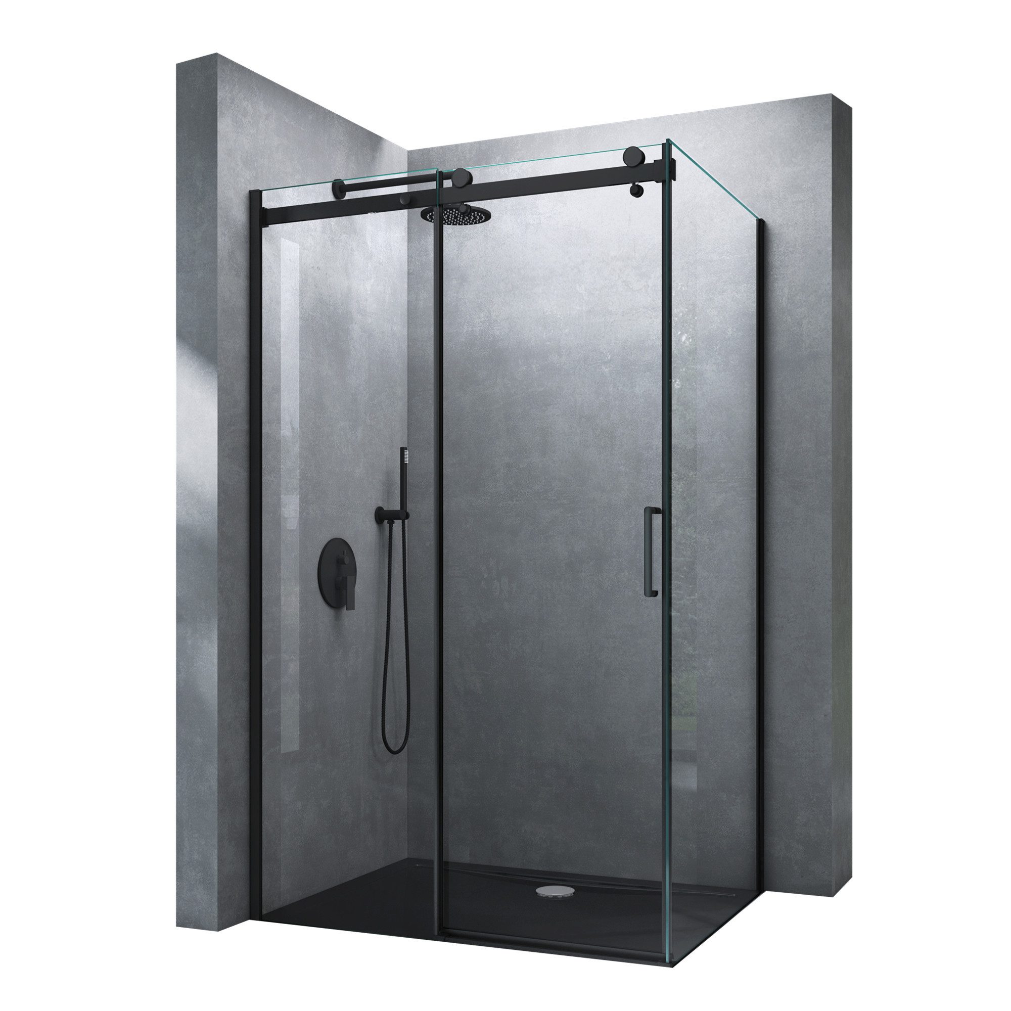 Mai & Mai Eckdusche Duschkabine Duschabtrennung 8mm ESG Nano mit Duschtasse günstig online kaufen