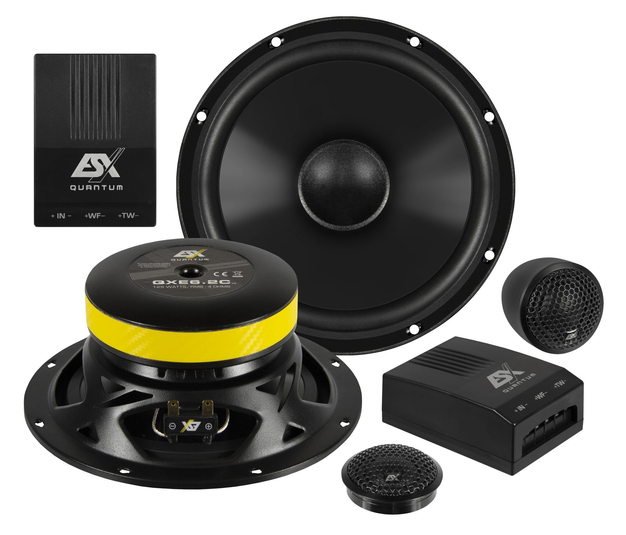 ESX ESX QXE6.2CV2 16,5cm 2Wege Lautsprecher System Kompo AutoLautsprecher (ESX QXE6.2CV2