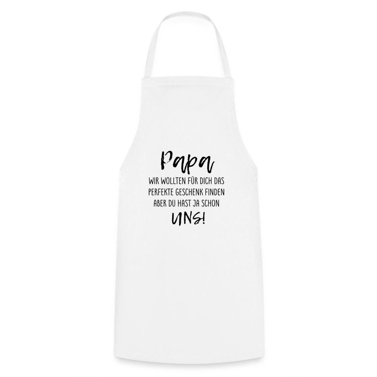 Spreadshirt Kochschürze Papa Das Perfekte Geschenk Kochschürze, (1-tlg)