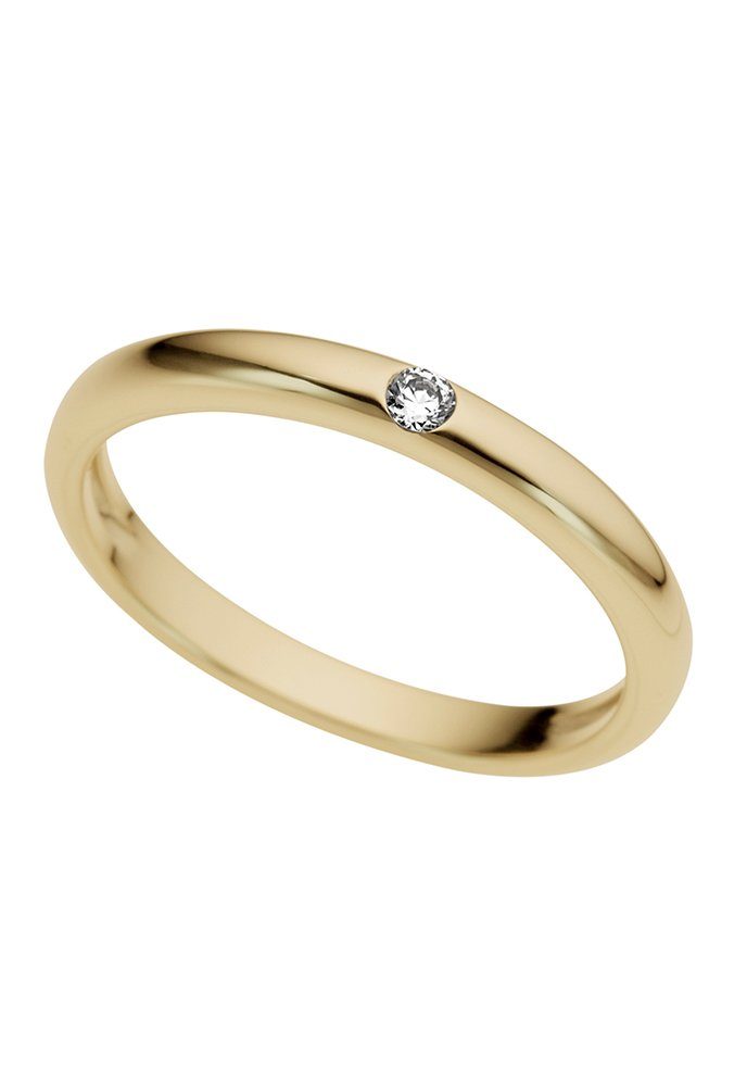 Firetti Diamantring Schmuck Geschenk Gold 333 Damenring Verlobungsring Goldring Solitär, mit Brillant