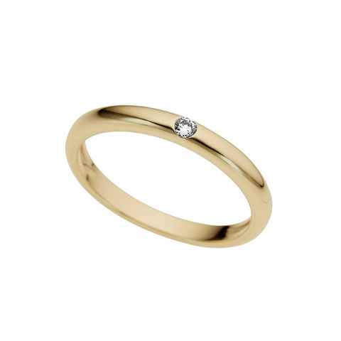 Firetti Diamantring Schmuck Geschenk Gold 333 Damenring Verlobungsring Goldring Solitär, mit Brillant