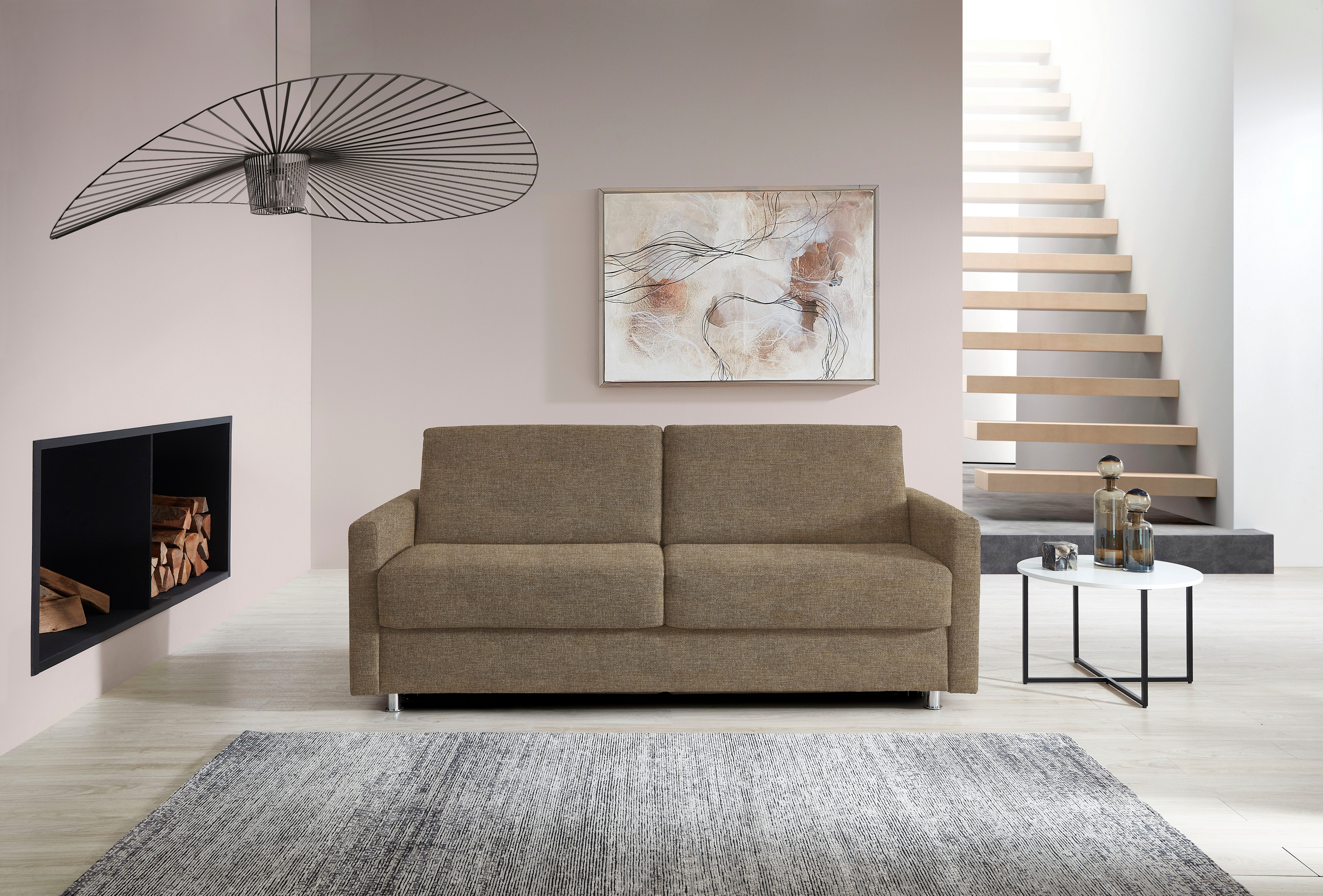 Bali Schlafsofa JUNARA, Dauerschläfer mit zweigeteiltem Lattenrost, 160er u günstig online kaufen