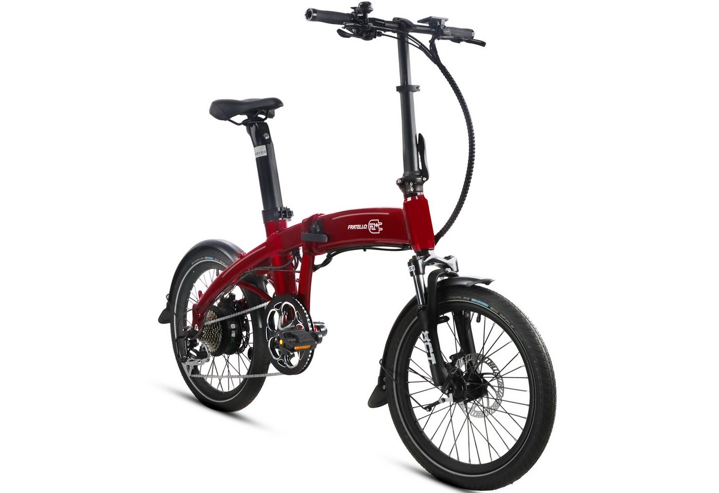 Thumbnail - Vankel E-Bike Faltrad FF2 E-faltrad mit 20x2.15 Heckmotor Damen 756Wh Akku Herren, 8 Gang Shimano, Kettenschaltung, Heck...