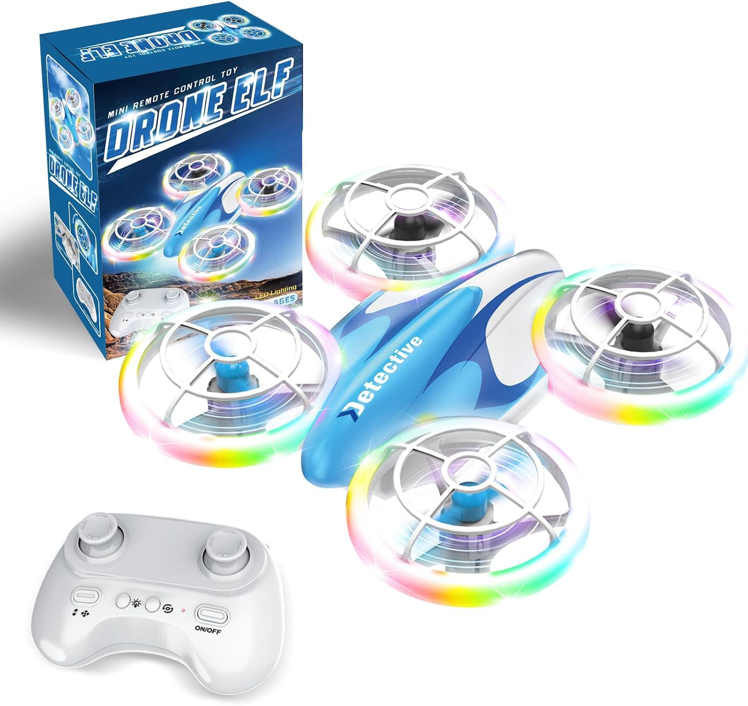 Vivitar RC Drohne für Kinder und Anfänger, Mini Drohne mit Fernbedienung Spielzeug-Drohne (Quadcopter mit LED Lichtern, 3D Flips und 360° Drehung, Geschenk für Kinder zum Geburtstag Weihnachten und Feiertage, einfache Indoor Spielzeug Drohne für Jungen und Mädchen, Höhenhaltung, Headless Modus, One Touch Start und Landung)