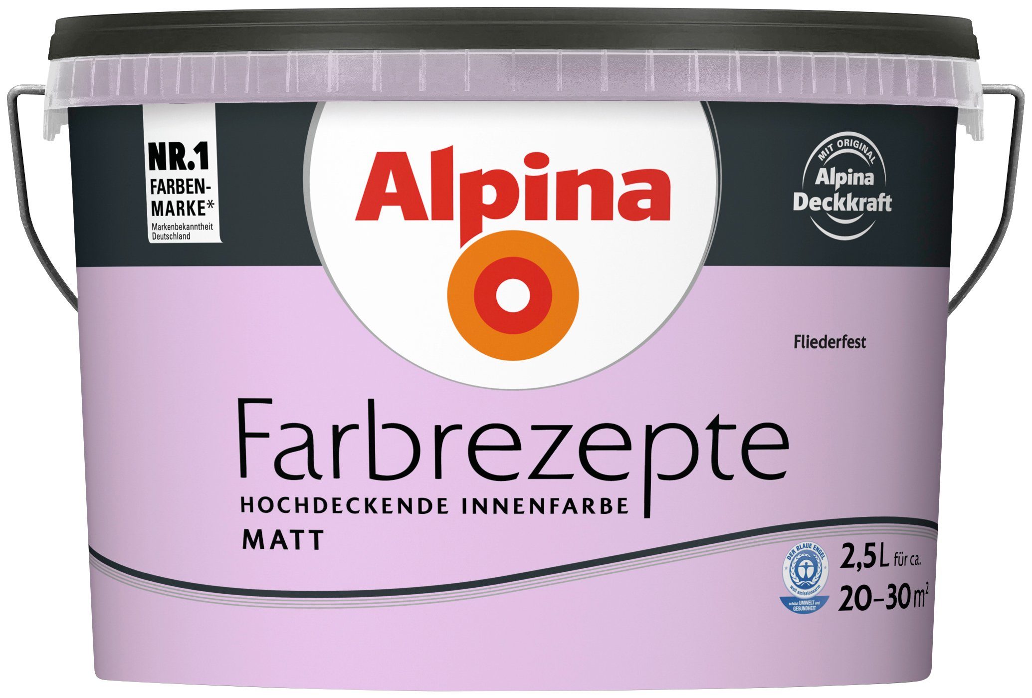 Alpina Wand- und Deckenfarbe »Farbrezepte - Fliederfest«, 2,5 Liter