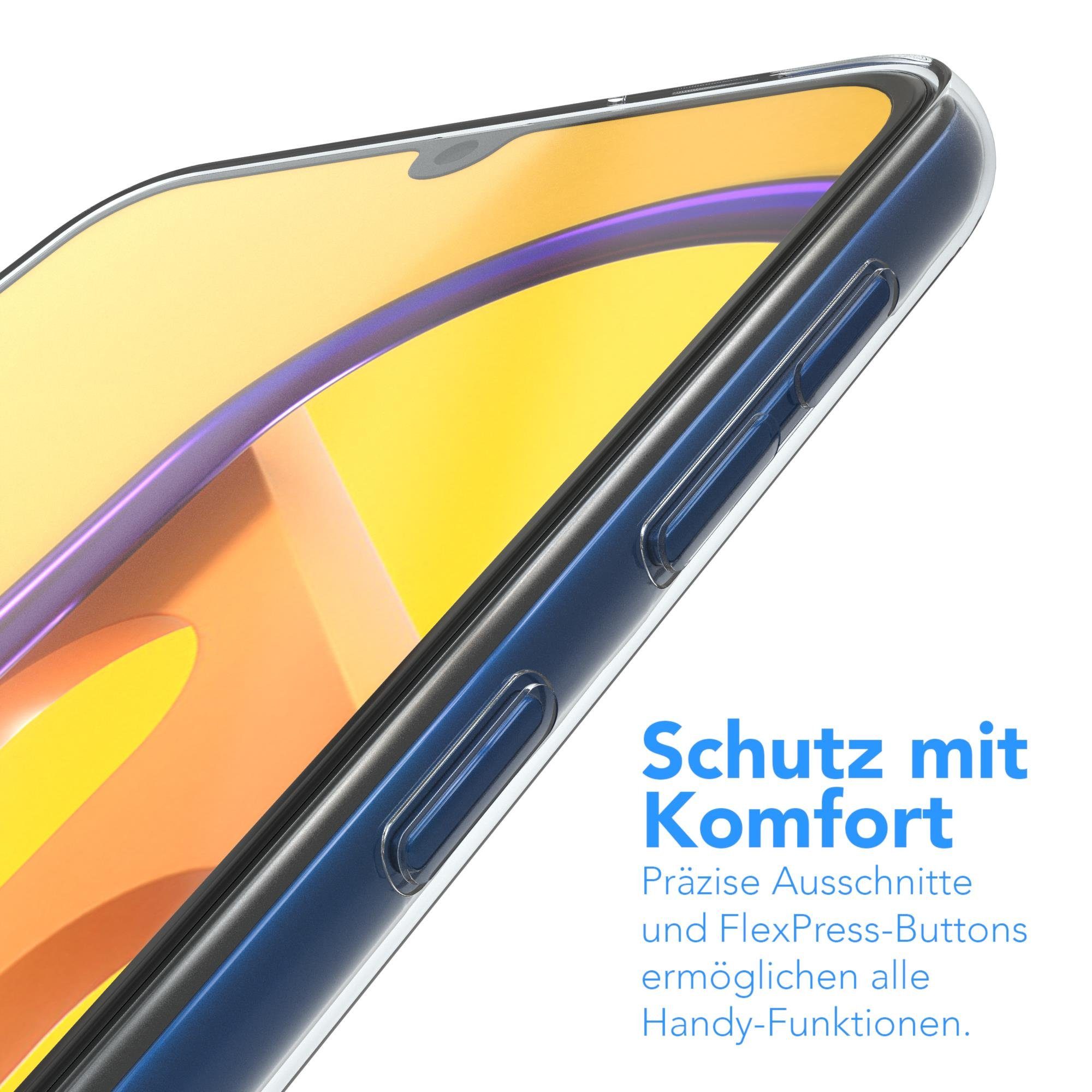 EAZY CASE Handyhülle Slimcover Clear für Samsung Galaxy M30s / M21 6,4 Zoll, durchsichtige Hülle Ultra Dünn Silikon Backcover TPU Telefonhülle Klar