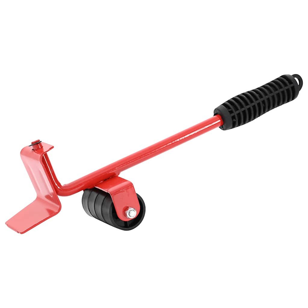 vidaXL Stuhlrolle Möbelrollen 8 Stück mit Hebern Rot 9,8x7,5x3 cm 150 kg, (8-St)