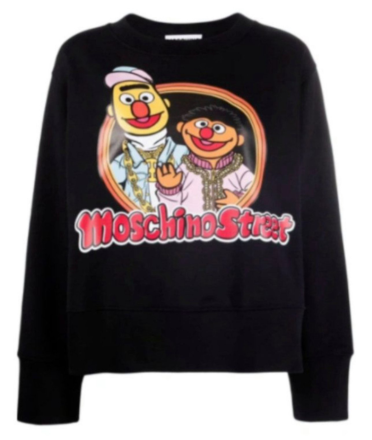 Moschino Sweatshirt X SESAME STREET Bert & Ernie Sweatshirt Sweater Pulli Pullover Moschino x Sesame Street© Kollaboration