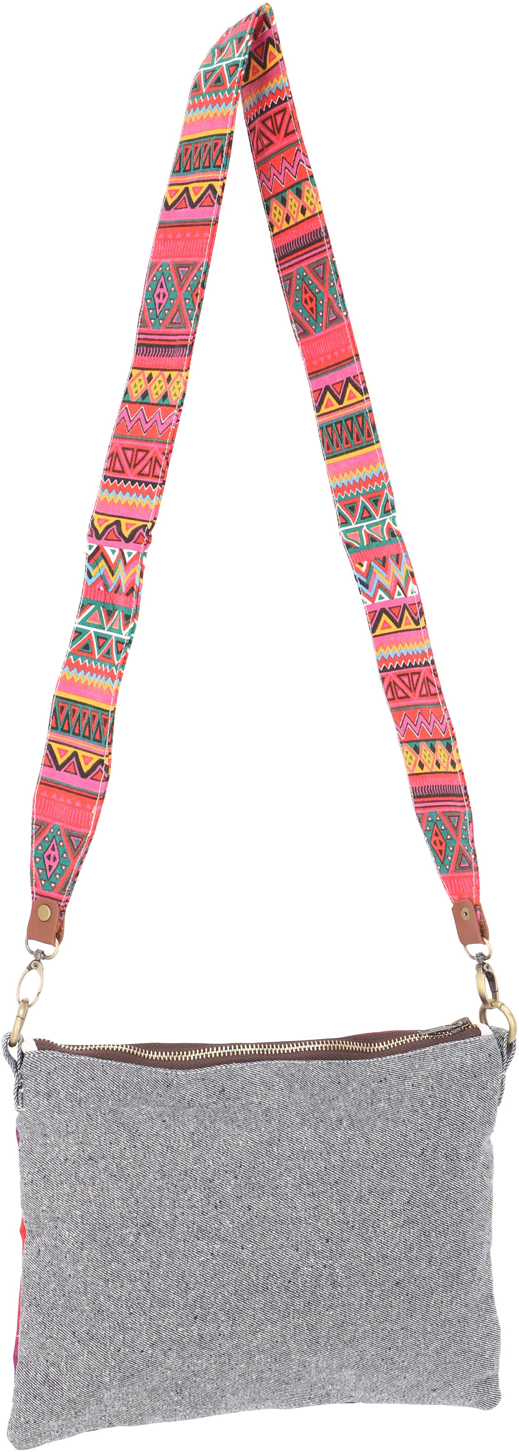 Guru-Shop Schultertasche Farbenfrohe Schultertasche - Mexiko