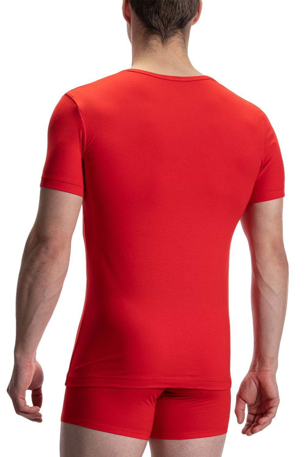 Olaf Benz Shirt red (Reg) 107418 T-Shirt V-Neck
