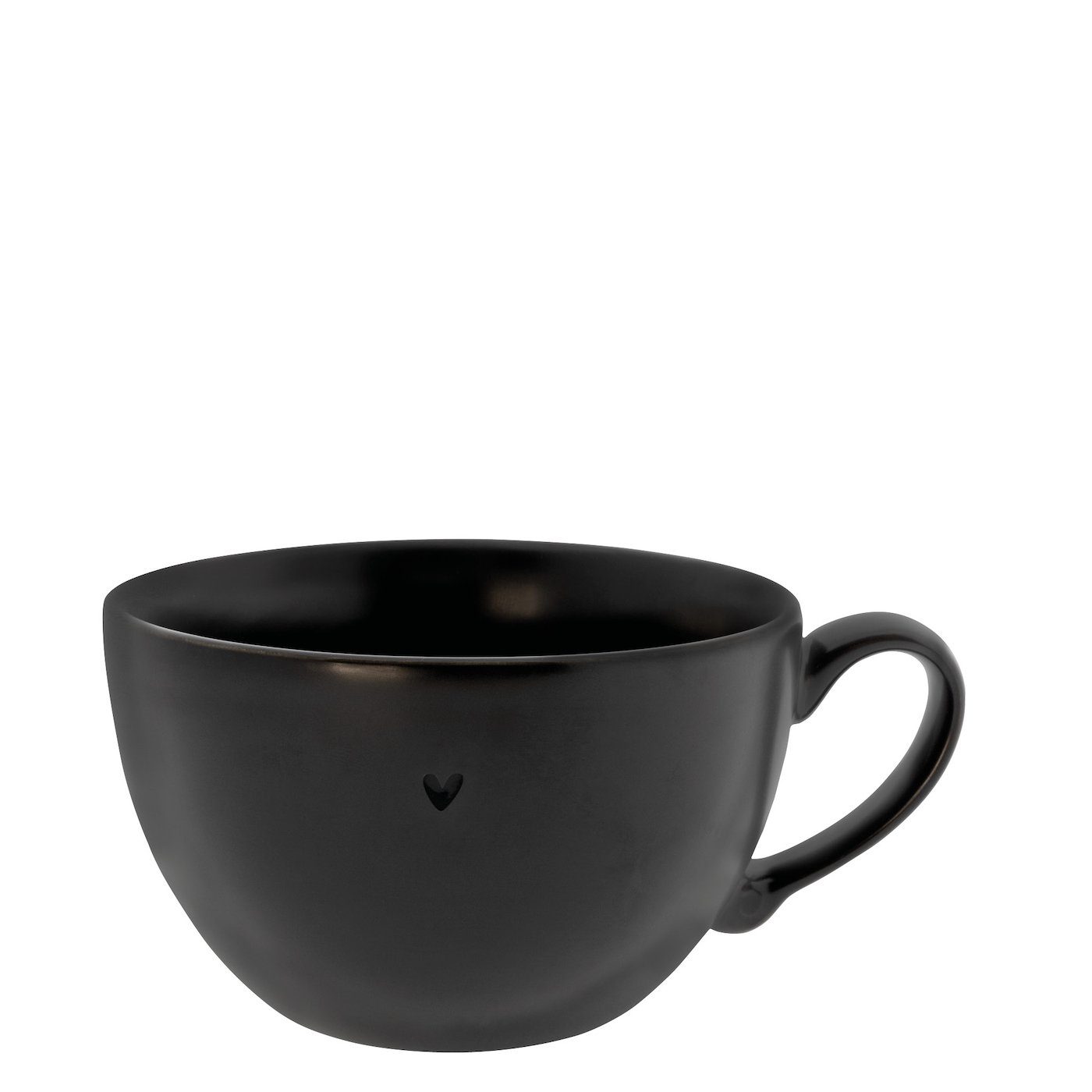 Keramik Keramik H8cm, mattschwarz Heart Tasse Collections Bastion Henkel mit Tasse