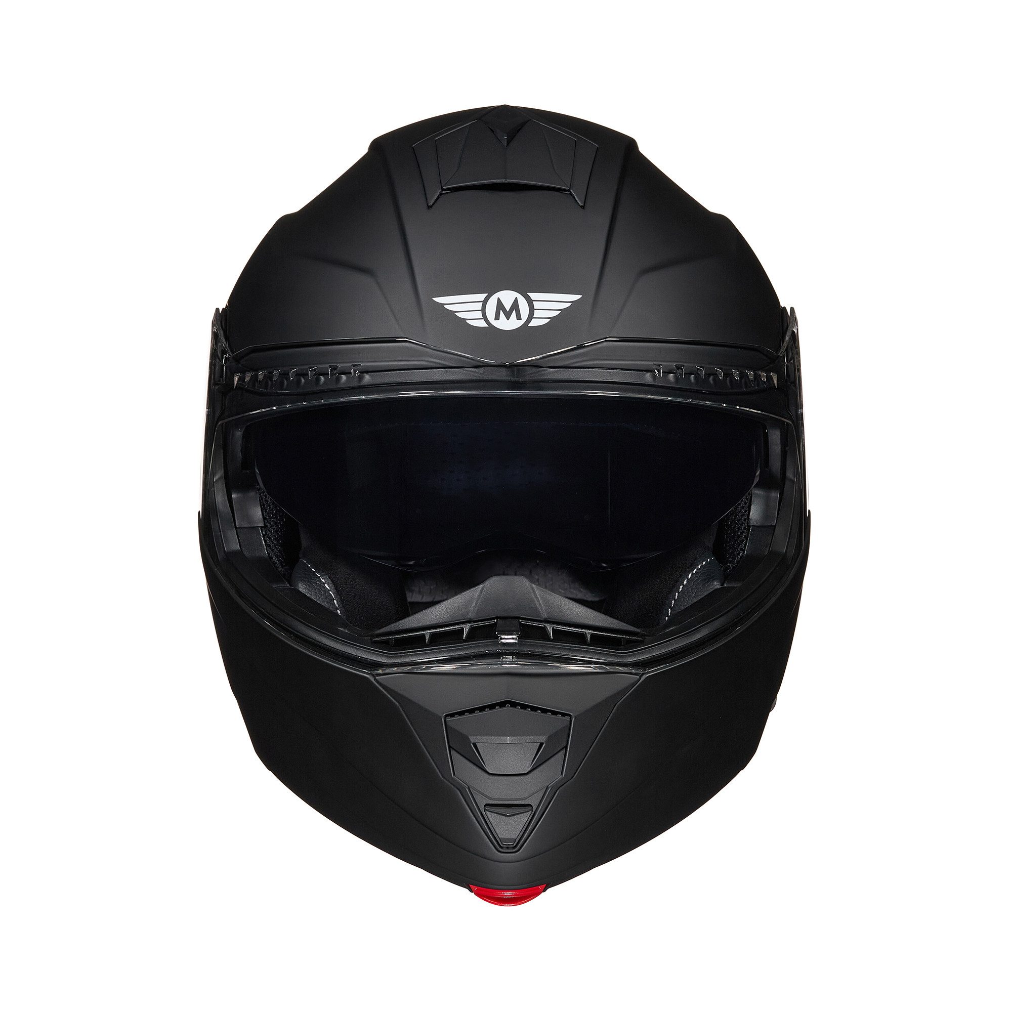 MOTO HELMETS Motorradhelm Integralhelm Motorrad Full Helm F-19, Helm für Motorrad Roller Scooter, Schnellverschluss, Visier, nur 1550g