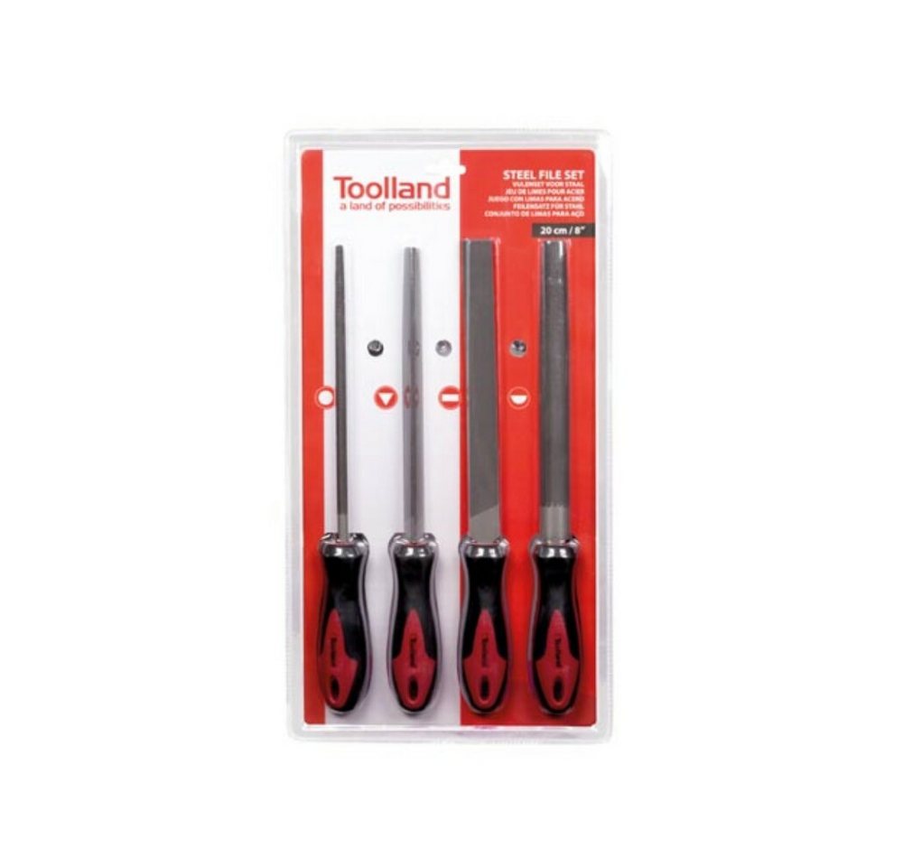 Thumbnail - Toolland Feile FEILENSATZ FÜR STAHL - 20 cm/8" - 4 St., (1 St)