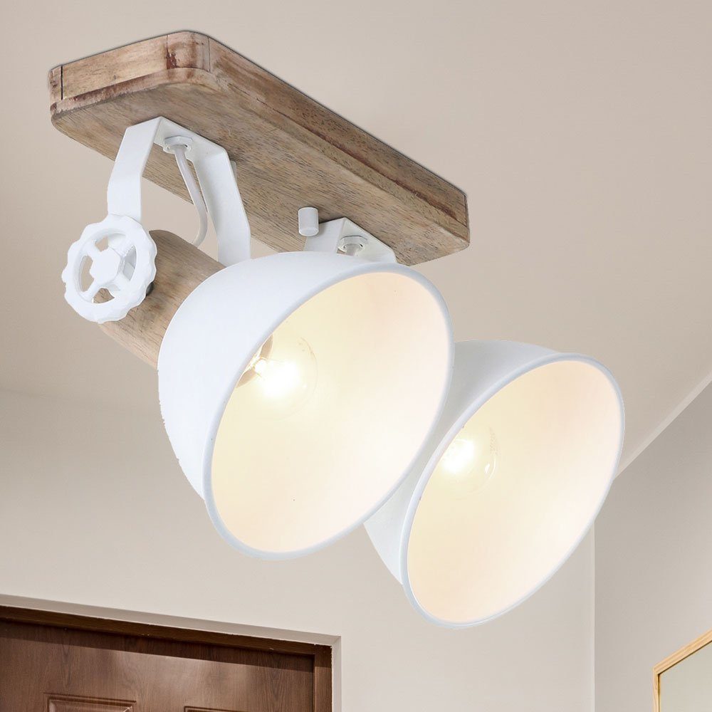 RETRO LED Decken Spot Lampe Holz Balken Wohn Zimmer FILAMENT Leuchte schwenkbar 