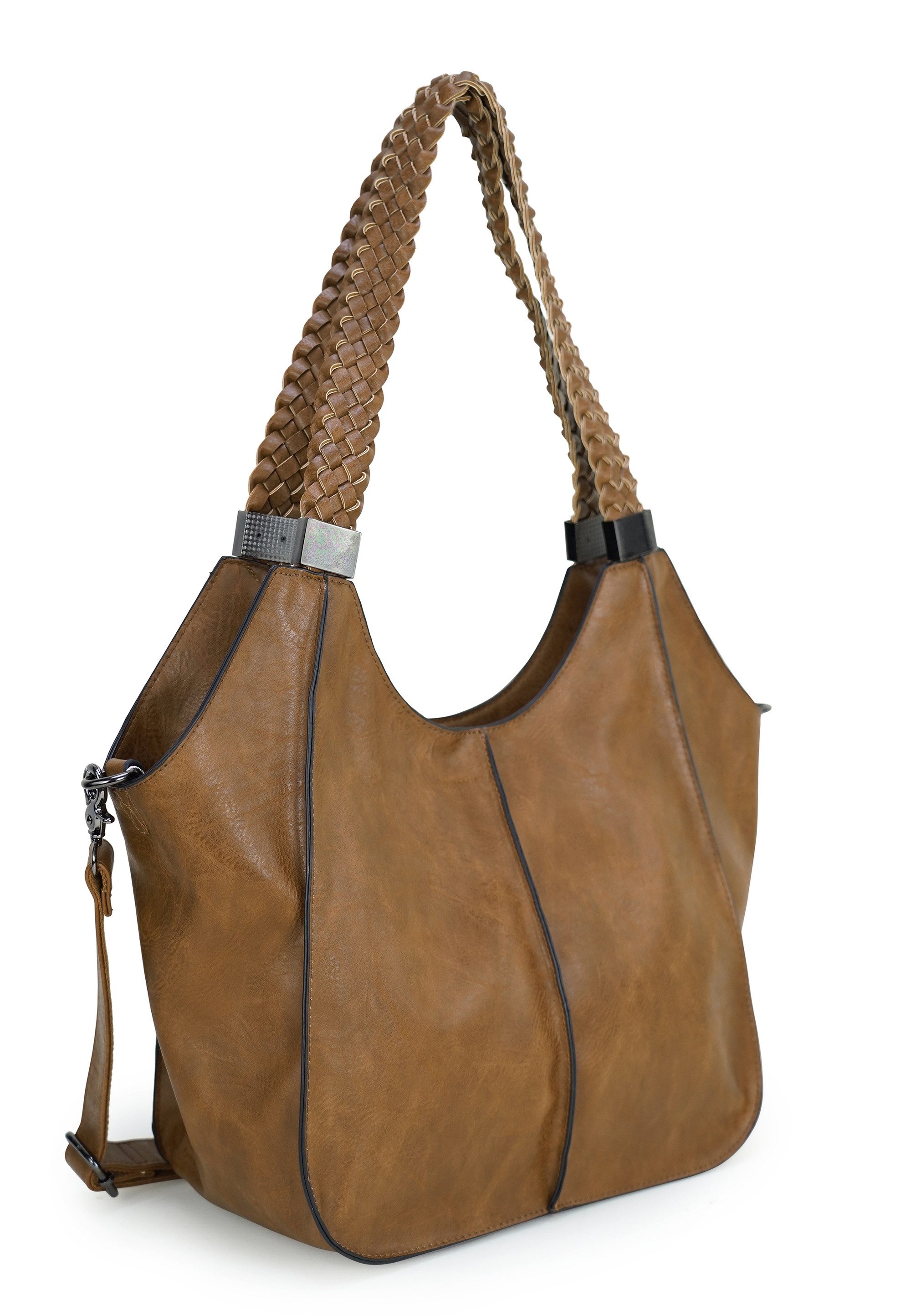 Harpa Schultertasche ZOELLA, mit geflochtenen Henkeln