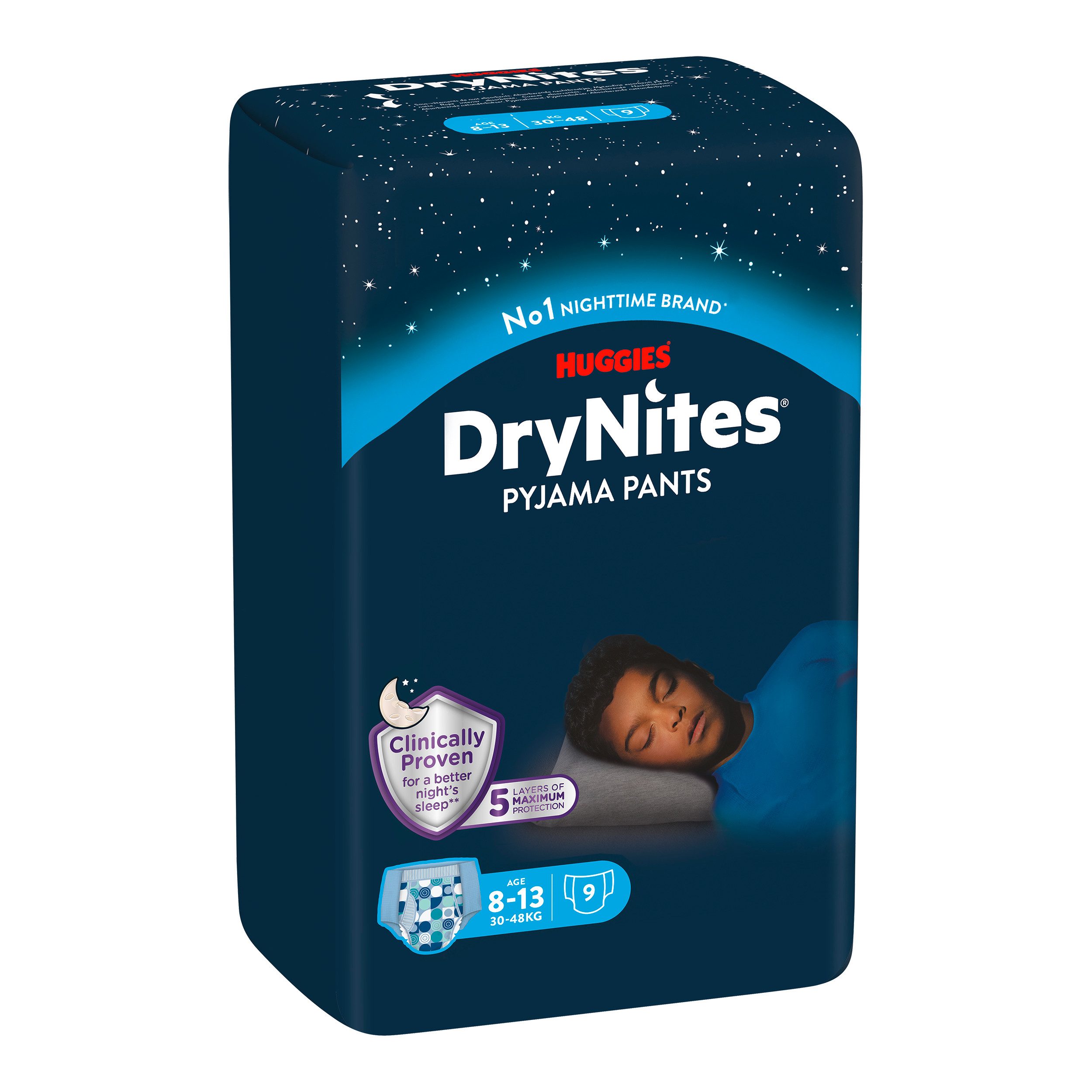HUGGIES Windeln Windeln Windelhosen Jungen 8-13 J (30-48 kg) Monatspack 27 Stk