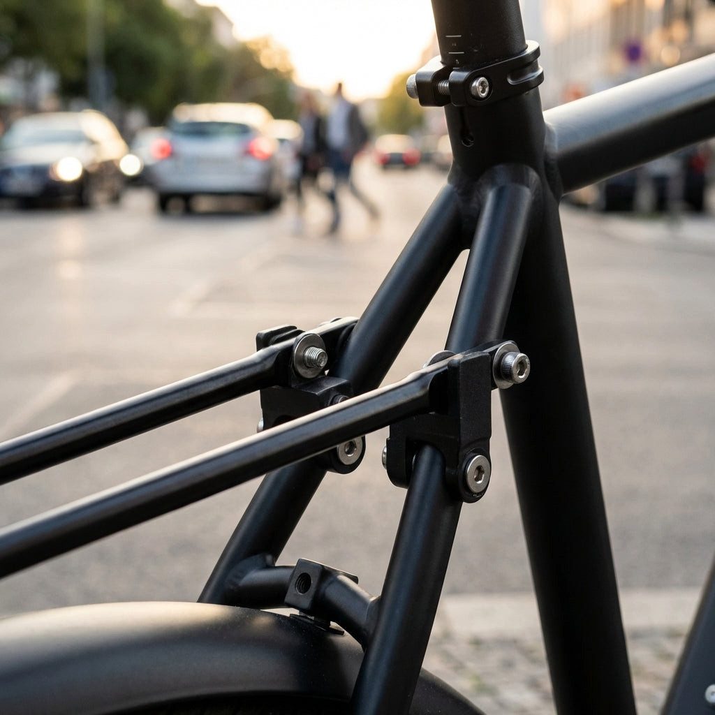 racktime Fahrrad-Gepäckträger racktime Montageset 05406 mit Klemmblock 225 mm Schwarz