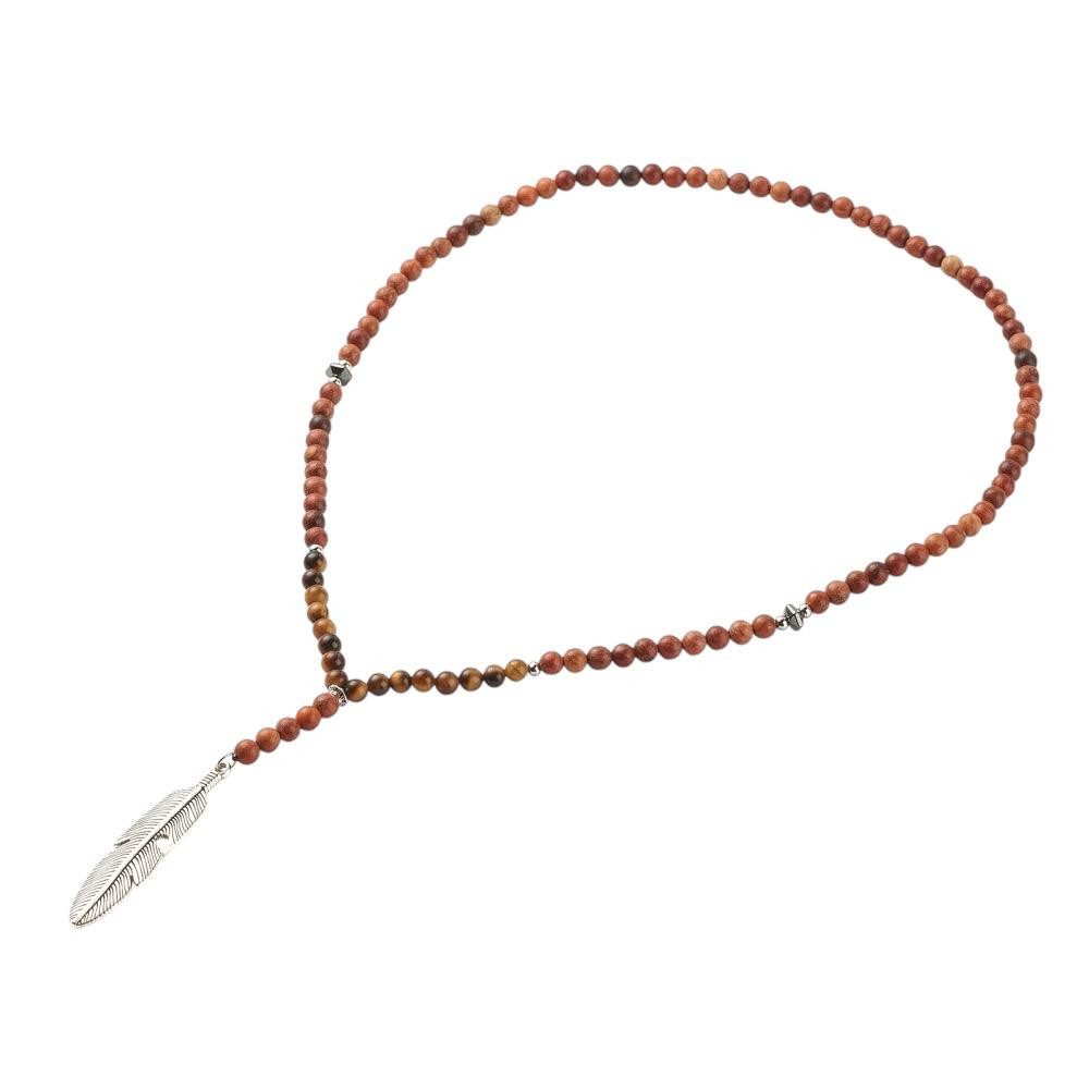 Eden Stone Kette mit Anhänger Holzperlen günstig online kaufen
