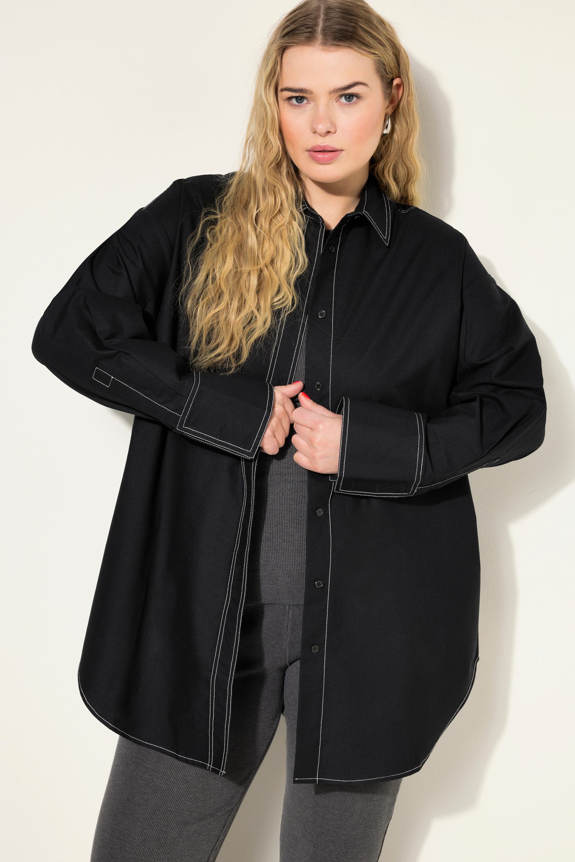 Studio Untold Hemdbluse Bluse oversized helle günstig online kaufen