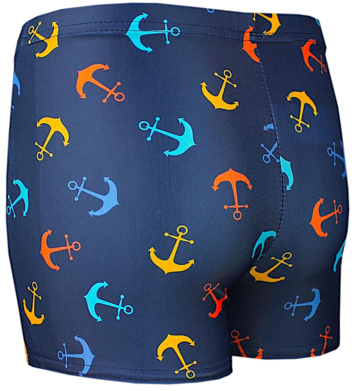 Aquarti Badehose Aquarti Jungen Badehose Gestreift mit Motiven – Bild 4 von 5