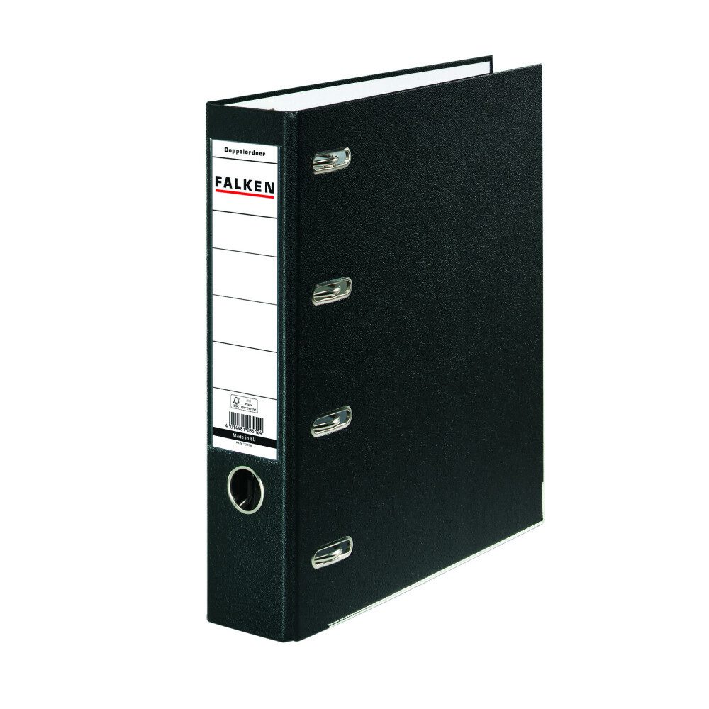 FALKE Aktenordner Doppelordner A4 S70 schwarz