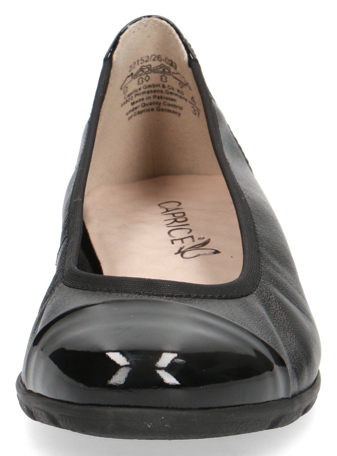 Caprice Ballerina Loafer, Slipper, Festtags Schuh mit Lack-Details. € 53,96