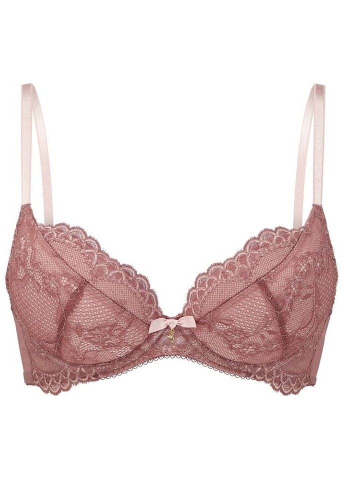 Gossard Dekolleté-BH Lace Push-Up BH Cinder Rose (Push-Up, 1-tlg., Spitze/Netz) verführerisch sexy