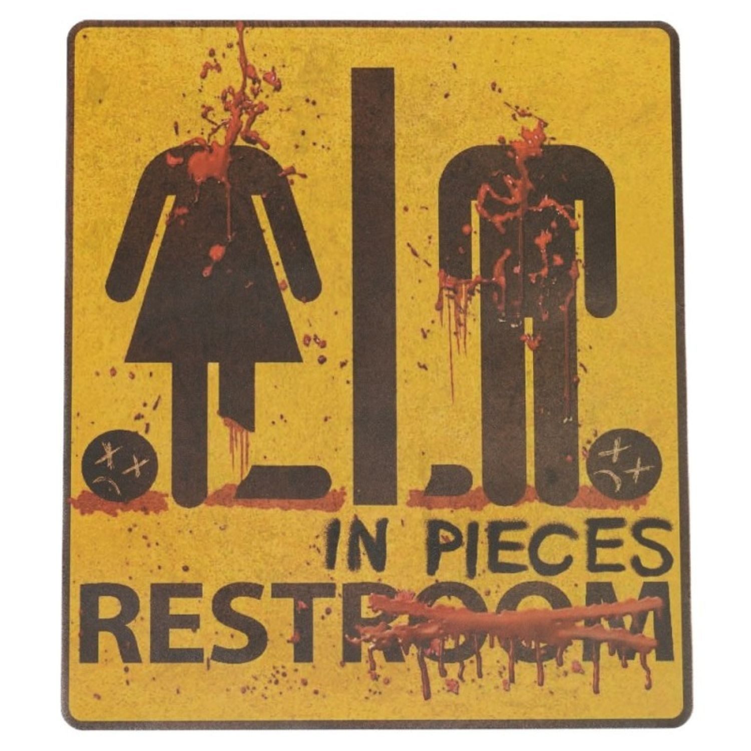 CHAKS Dekoobjekt Halloween Türaufkleber Toilettenzimmer, 43 x 30 c günstig online kaufen