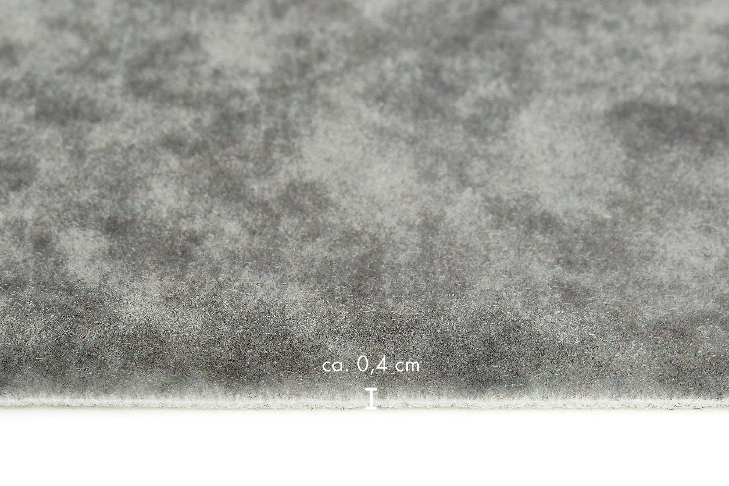 quadratisch, Teppichfliese beige/grau (4 robust cm, qm) strapazierfähig, Stück 40x40 Höhe: 25 & mm, Nadelfilz, selbstklebend, 4 Colmar Andiamo,