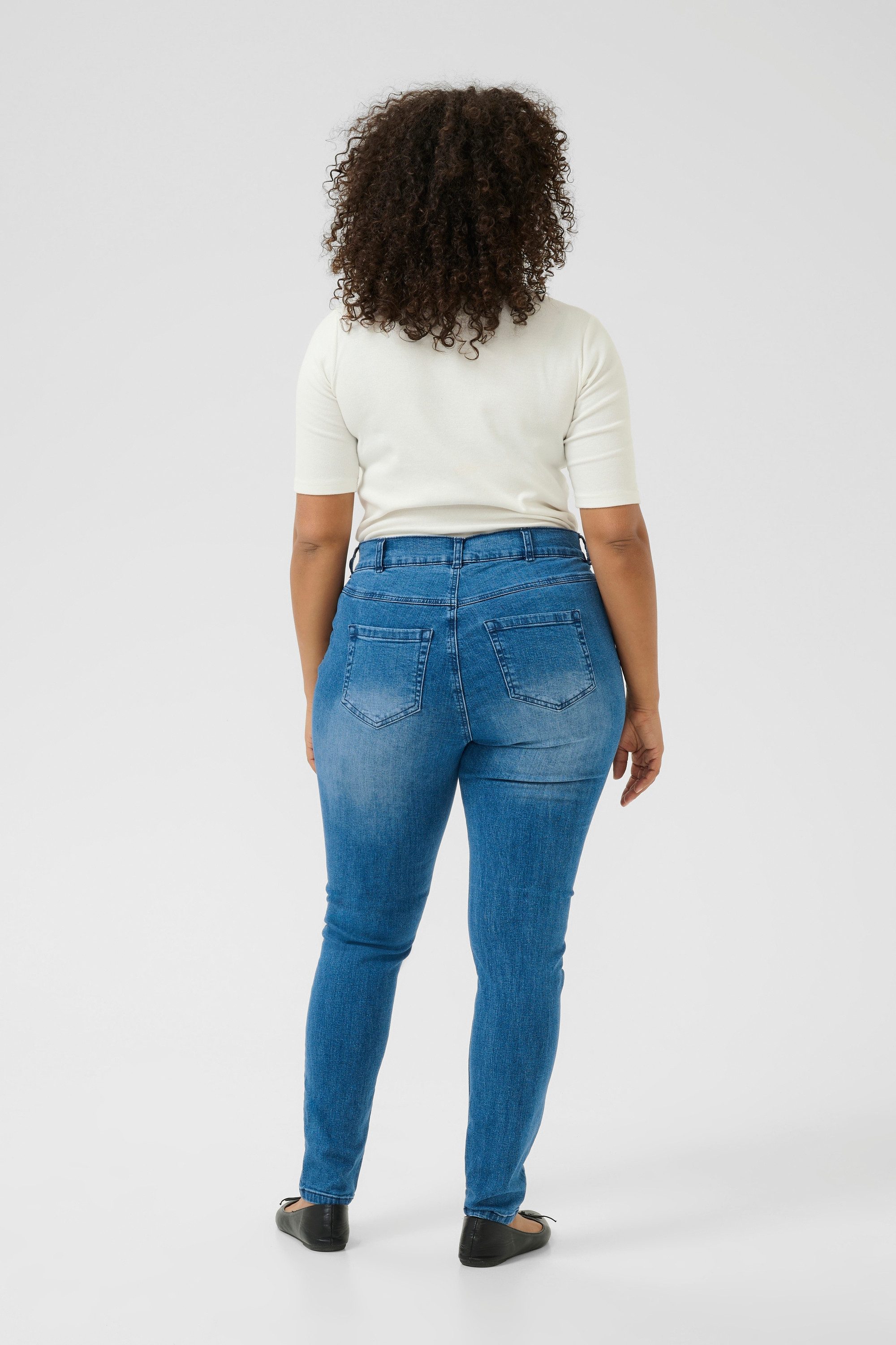 KAFFE Curve Regular-fit-Jeans Jeans KClaurina Große Größen