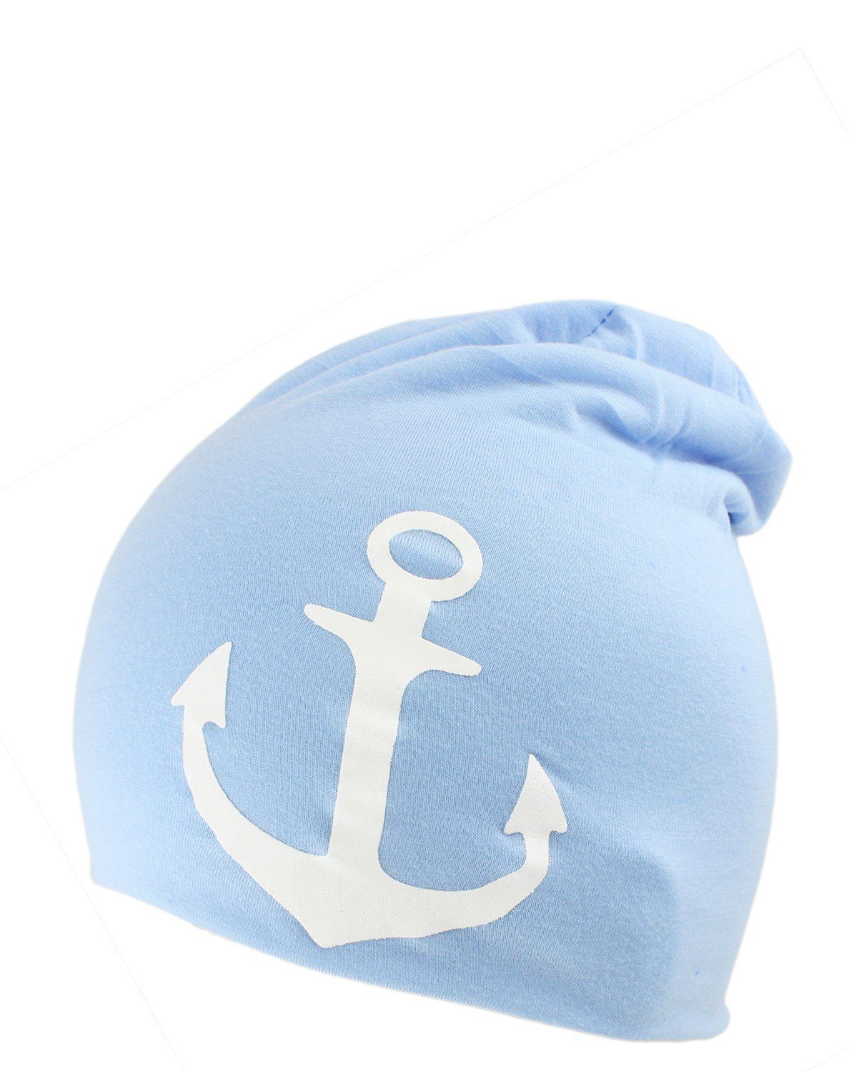 Mütze Maritim Beanie "Anker" hellblau Originelli Kindermütze Beanie Kind Sonia