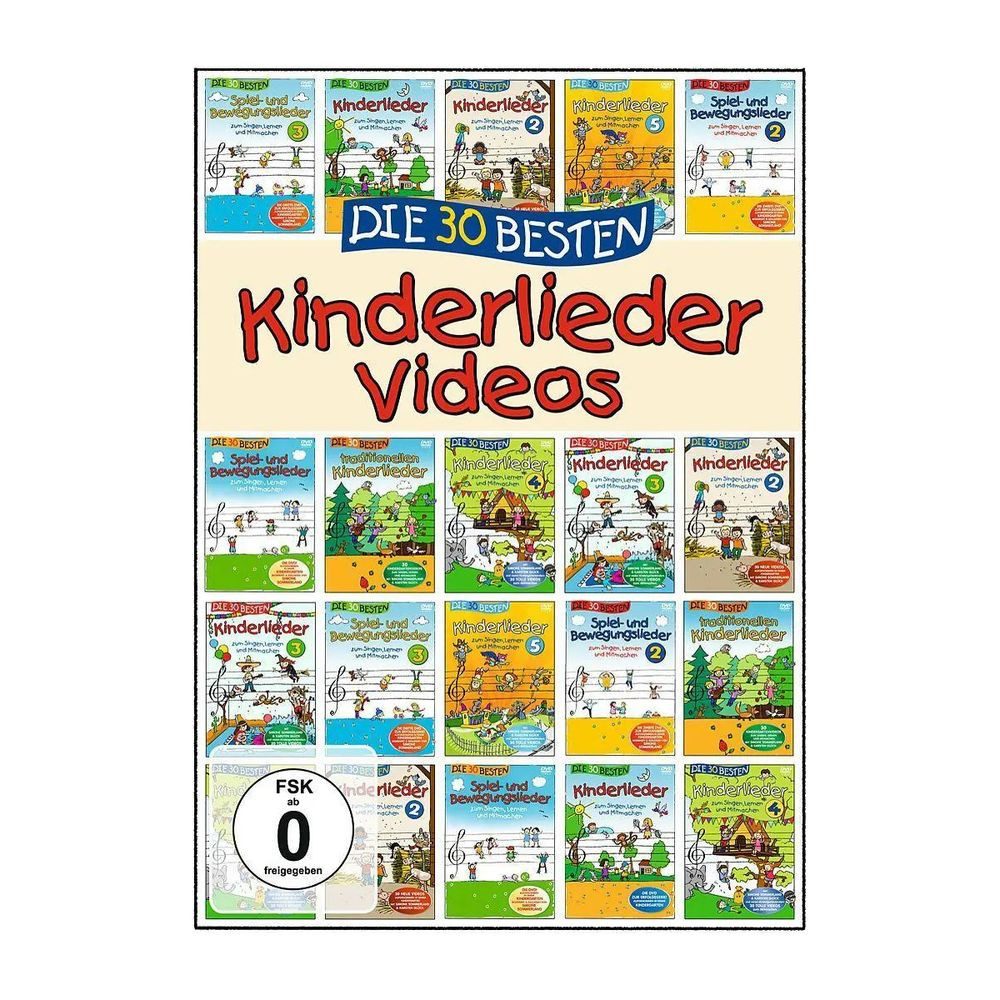 DVD Die 30 besten Kinderlieder Videos