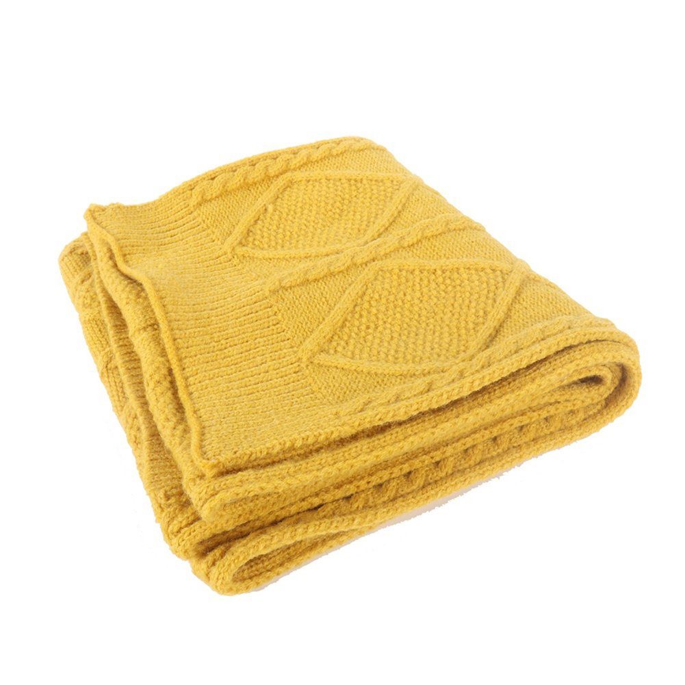 Schal Mütze Wärme Handschuh, Strickhandschuhe Schal gelb LYDMN Wintermütze Set,Winterliche Thermohandschuhe 3-teiliges und