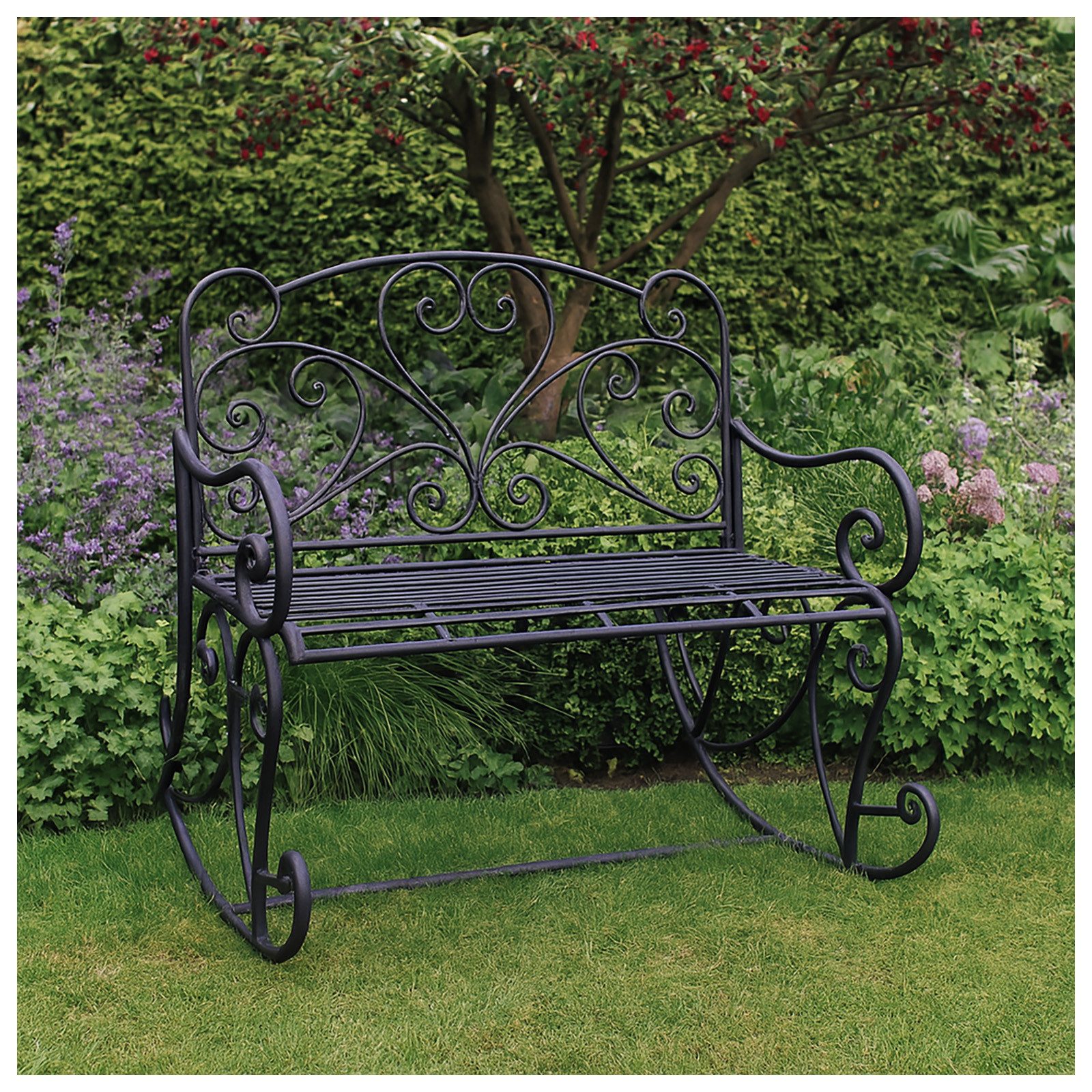 HTI-Living Gartenbank Nostalgische Metallbank Schaukelbank Curly günstig online kaufen
